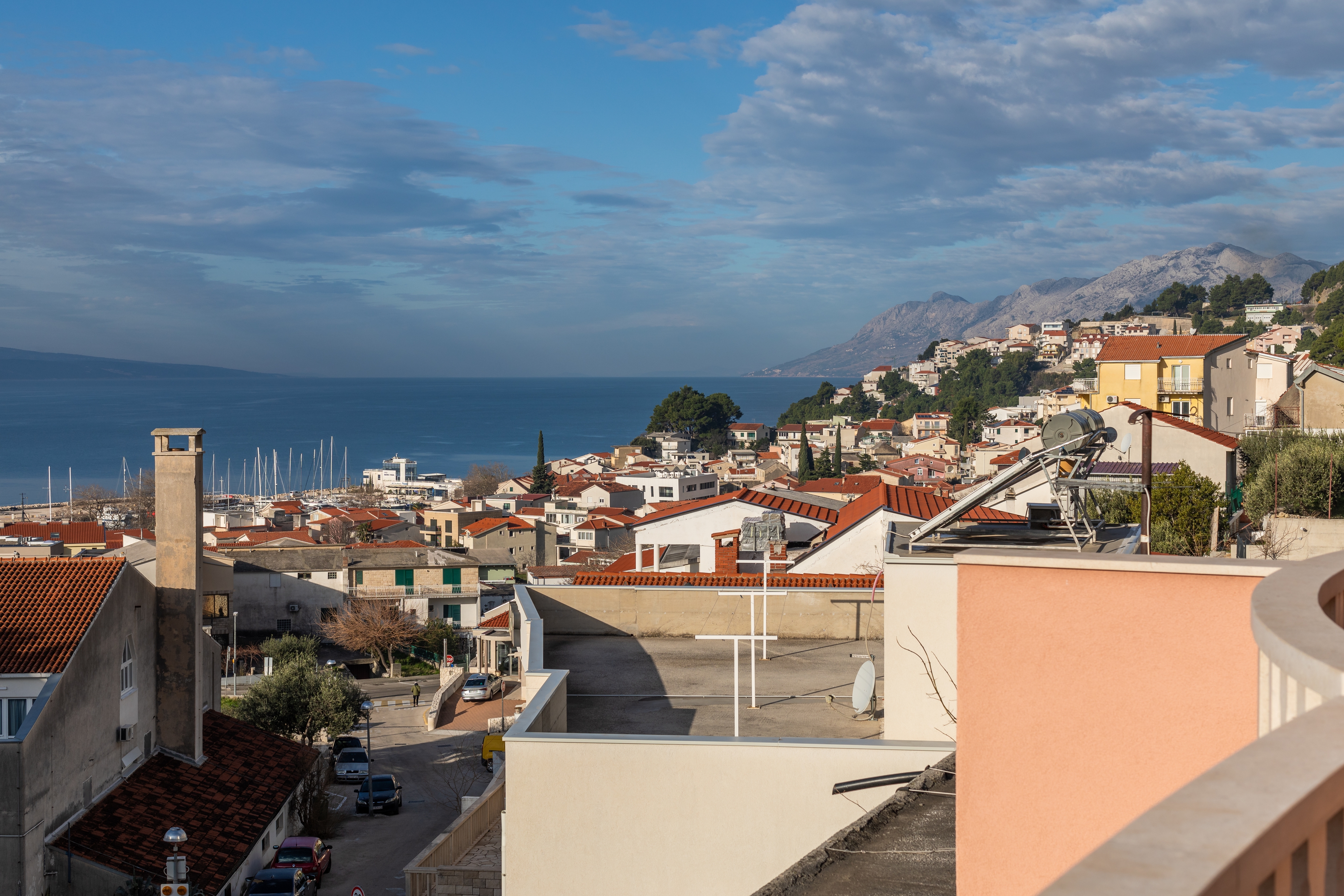 One bedroom apartment with balcony and sea view Baška Voda, Makarska  A-a