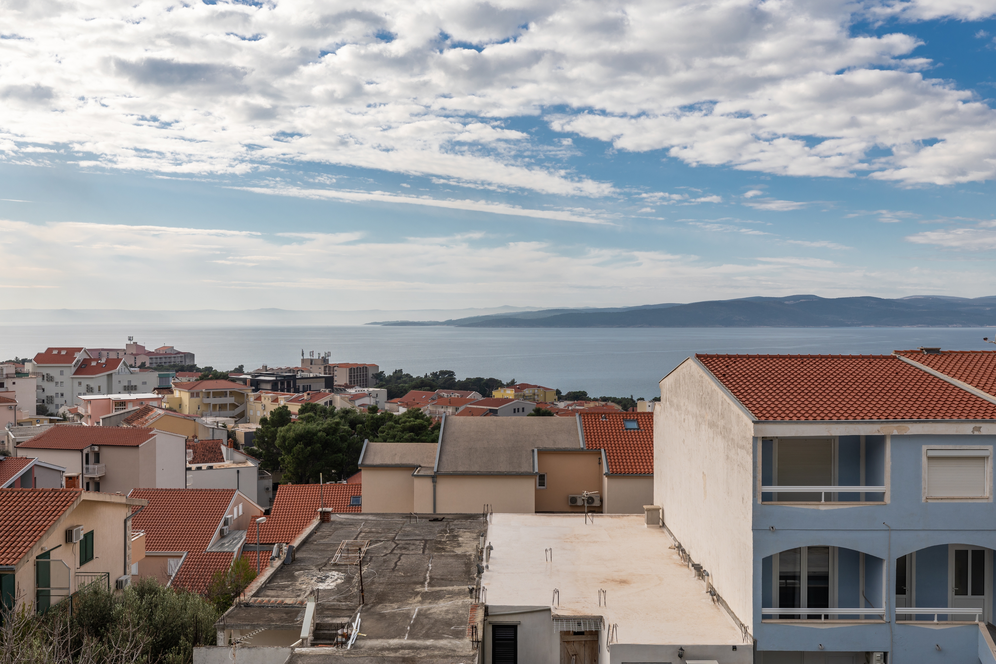 One bedroom apartment with balcony and sea view Baška Voda, Makarska  A-a