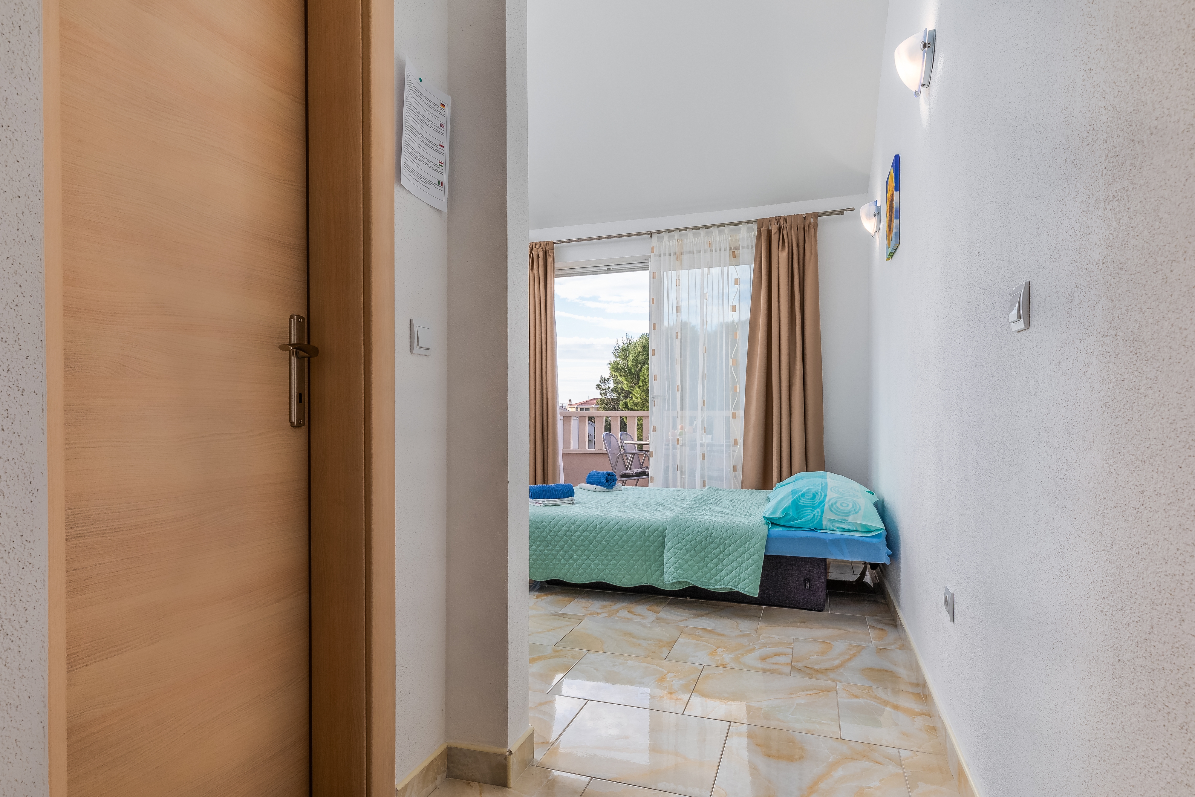 One bedroom apartment with balcony and sea view Baška Voda, Makarska  A-a
