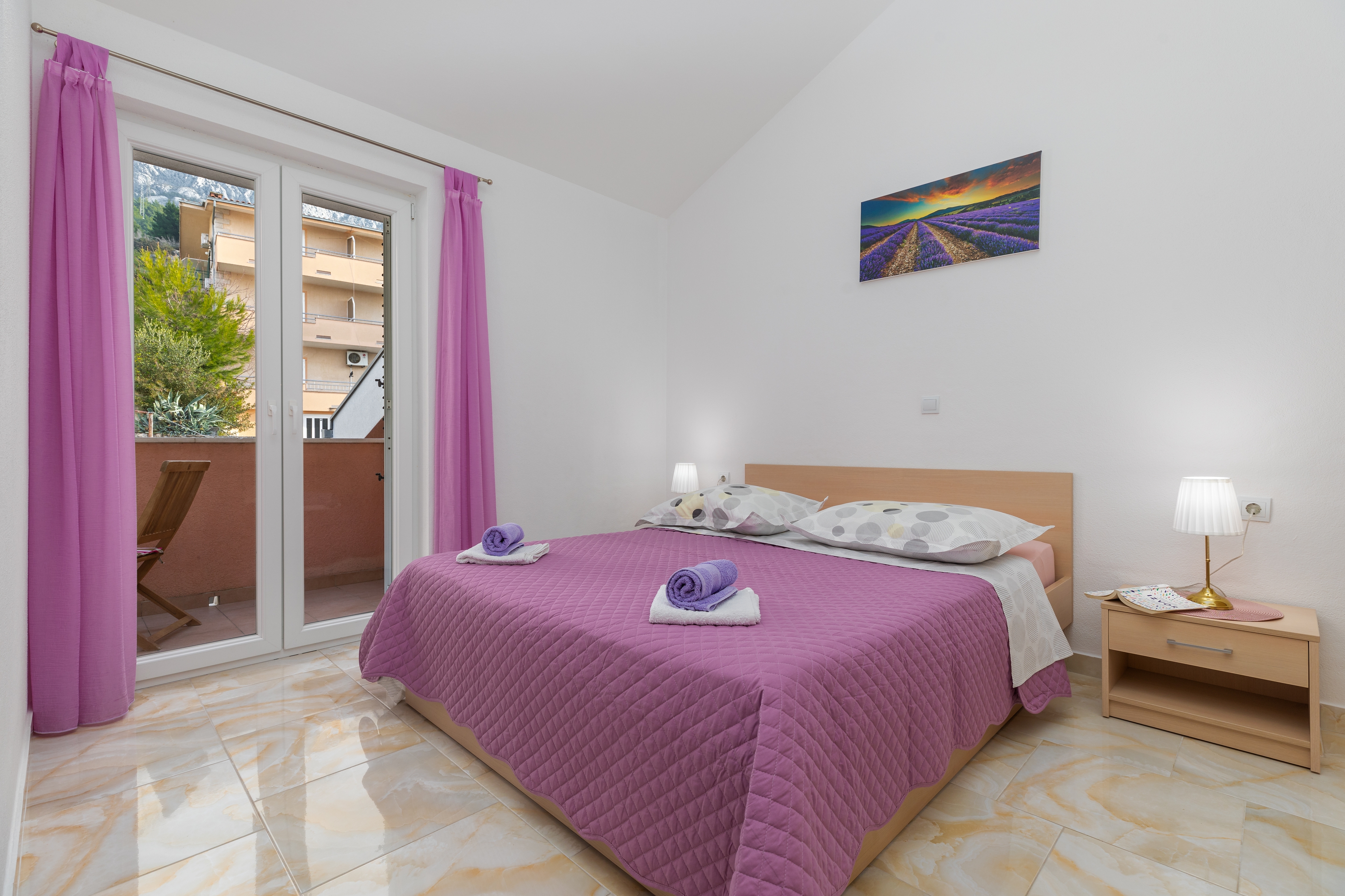 Enosobni apartma Z balkonom in pogledom na morje Baška Voda, Makarska  A-a