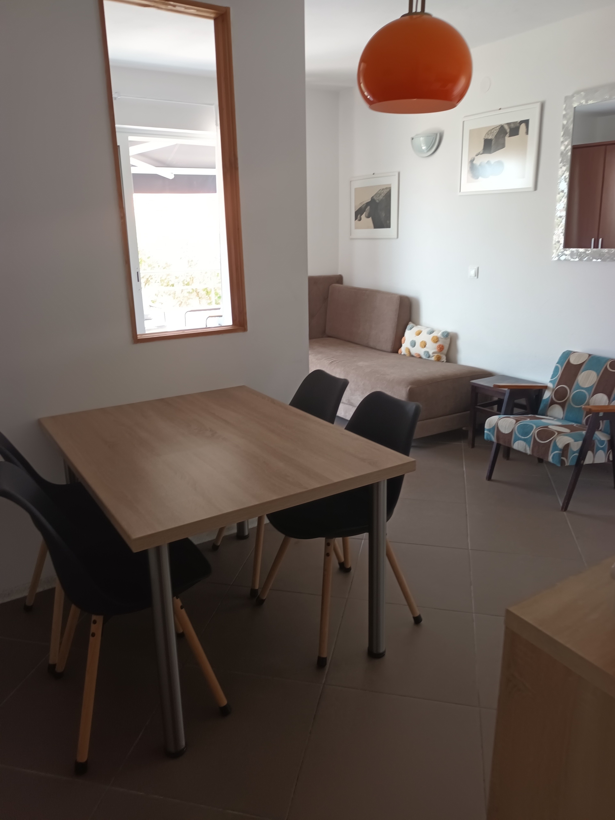 One bedroom apartment with terrace and sea view Novalja, Pag  A-b