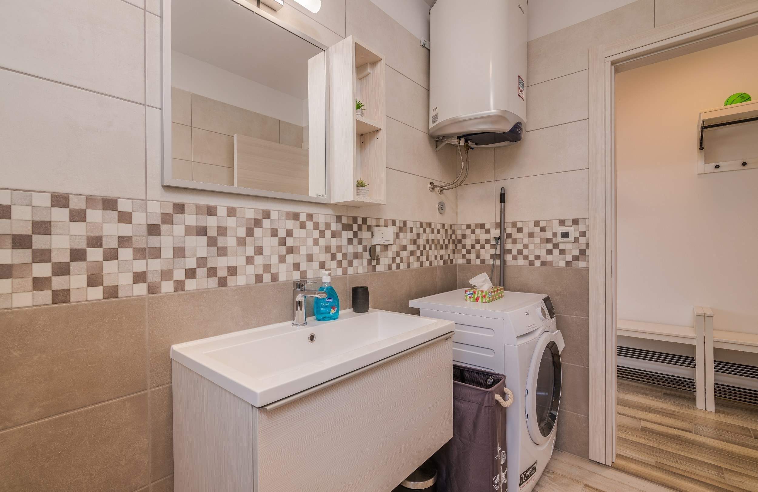 Two bedroom apartment with terrace Malinska, Krk  A-a