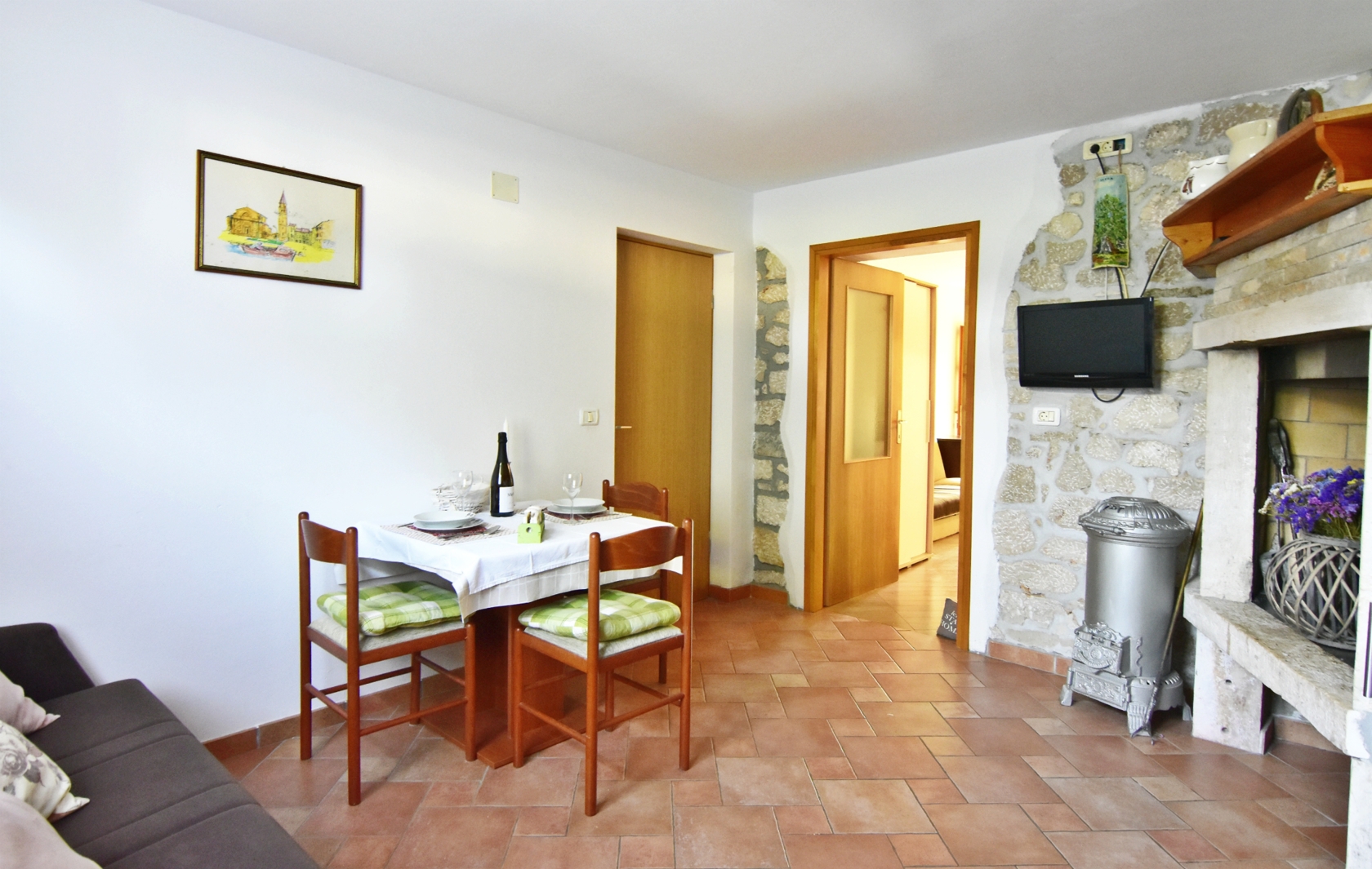 One bedroom apartment with terrace Umag  A-b