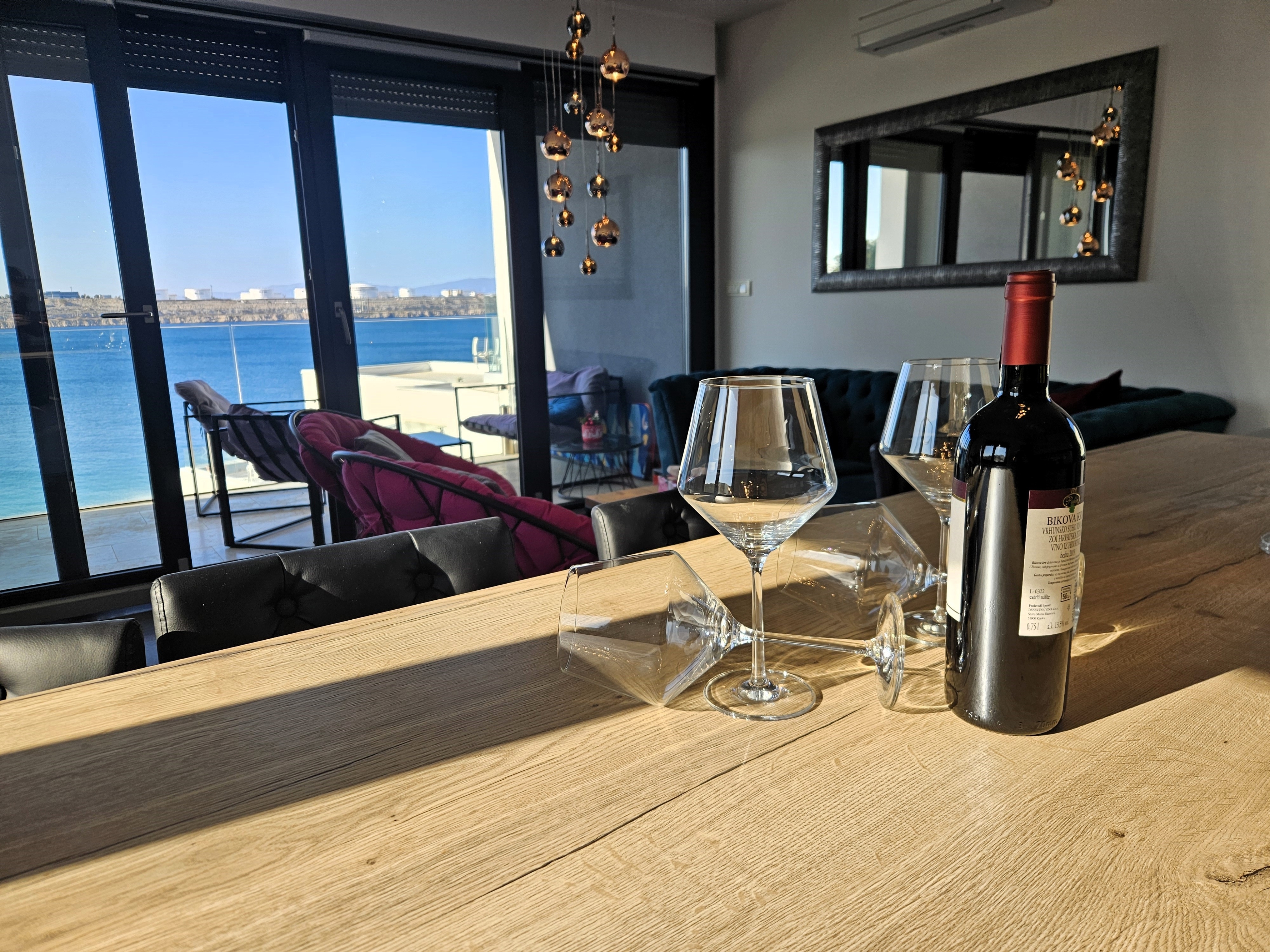 Two bedroom apartment near beach Omišalj, Krk (A-23681-a)