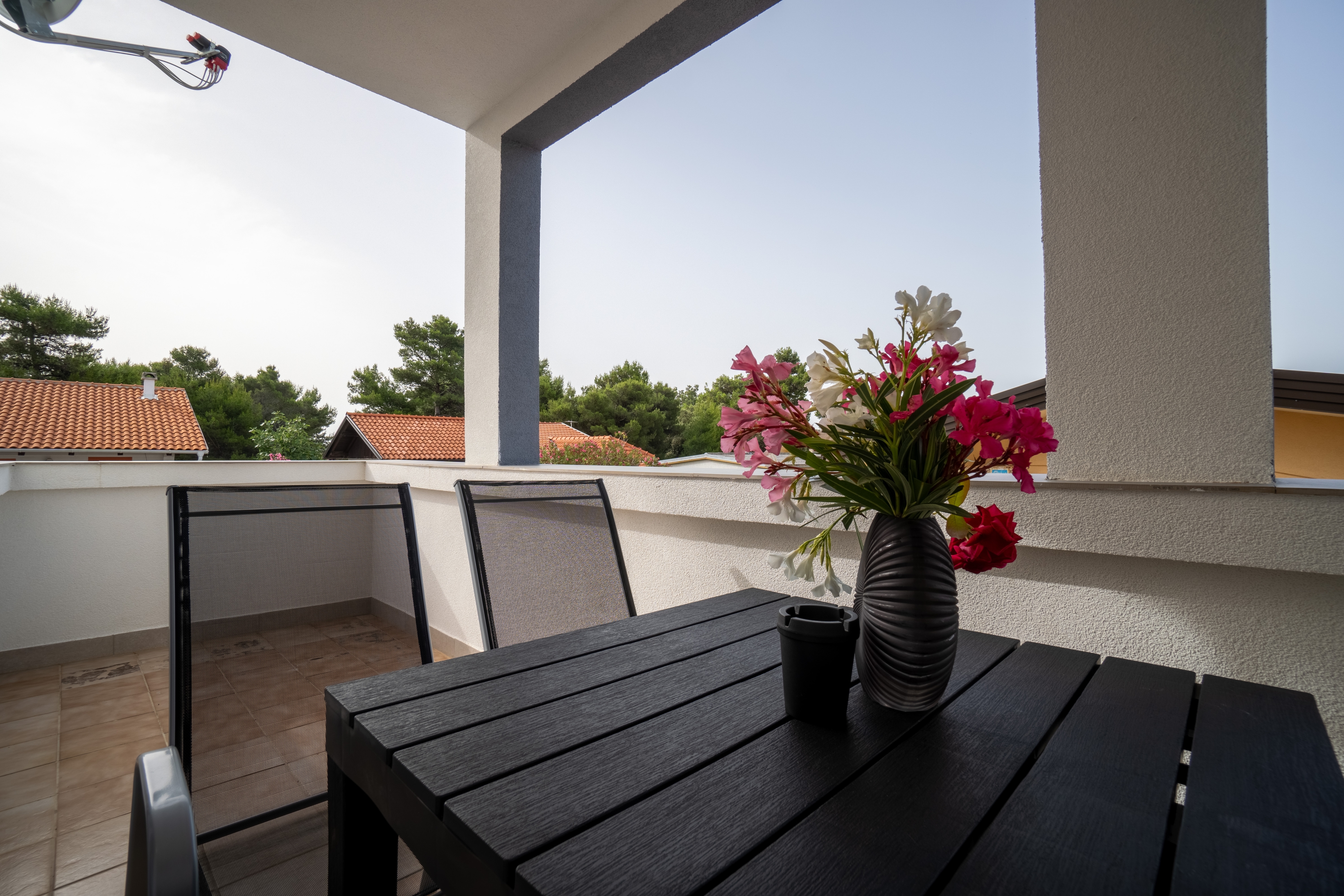 Studio flat with balcony Vir  AS-b
