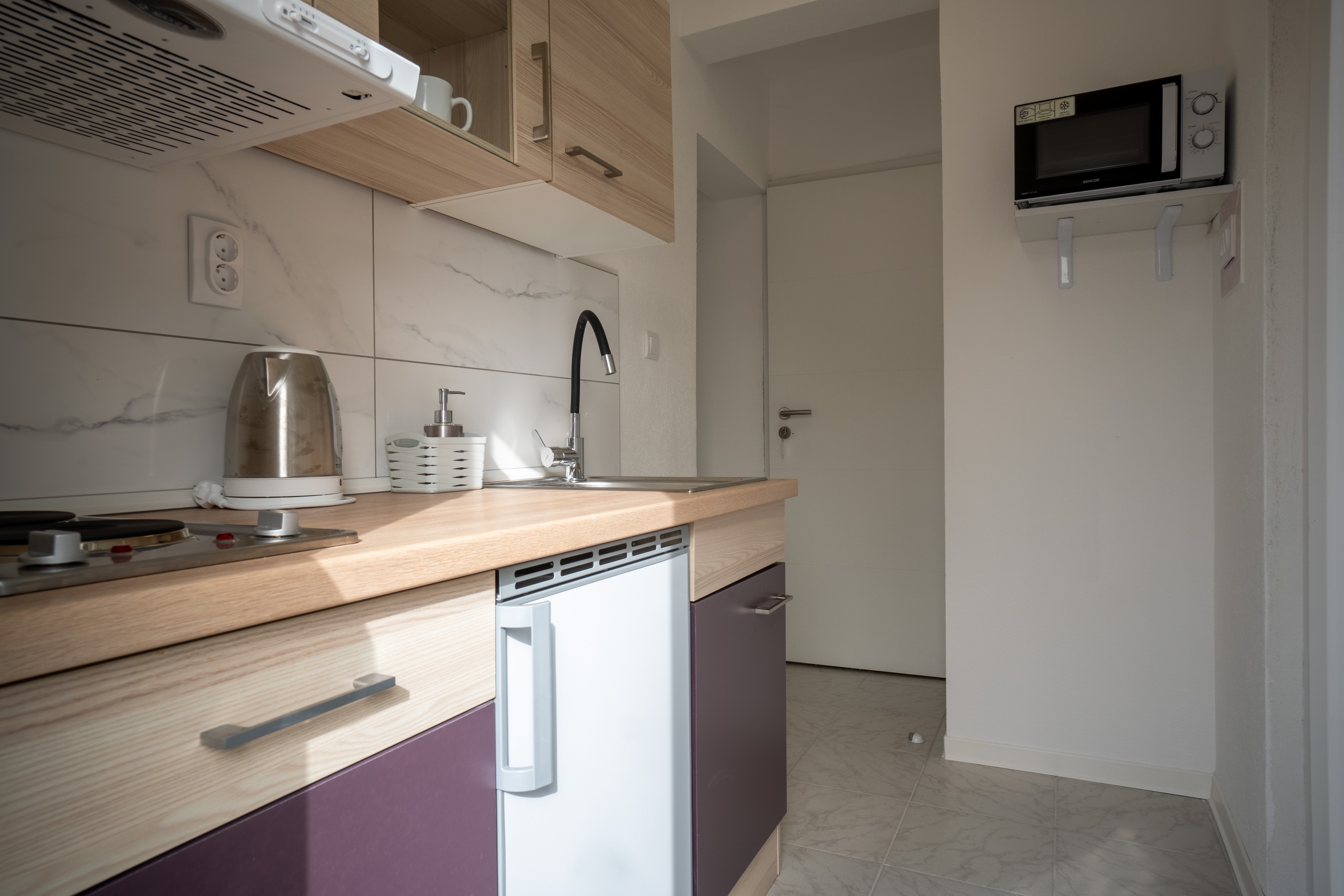 Studio flat with balcony Vir  AS-b