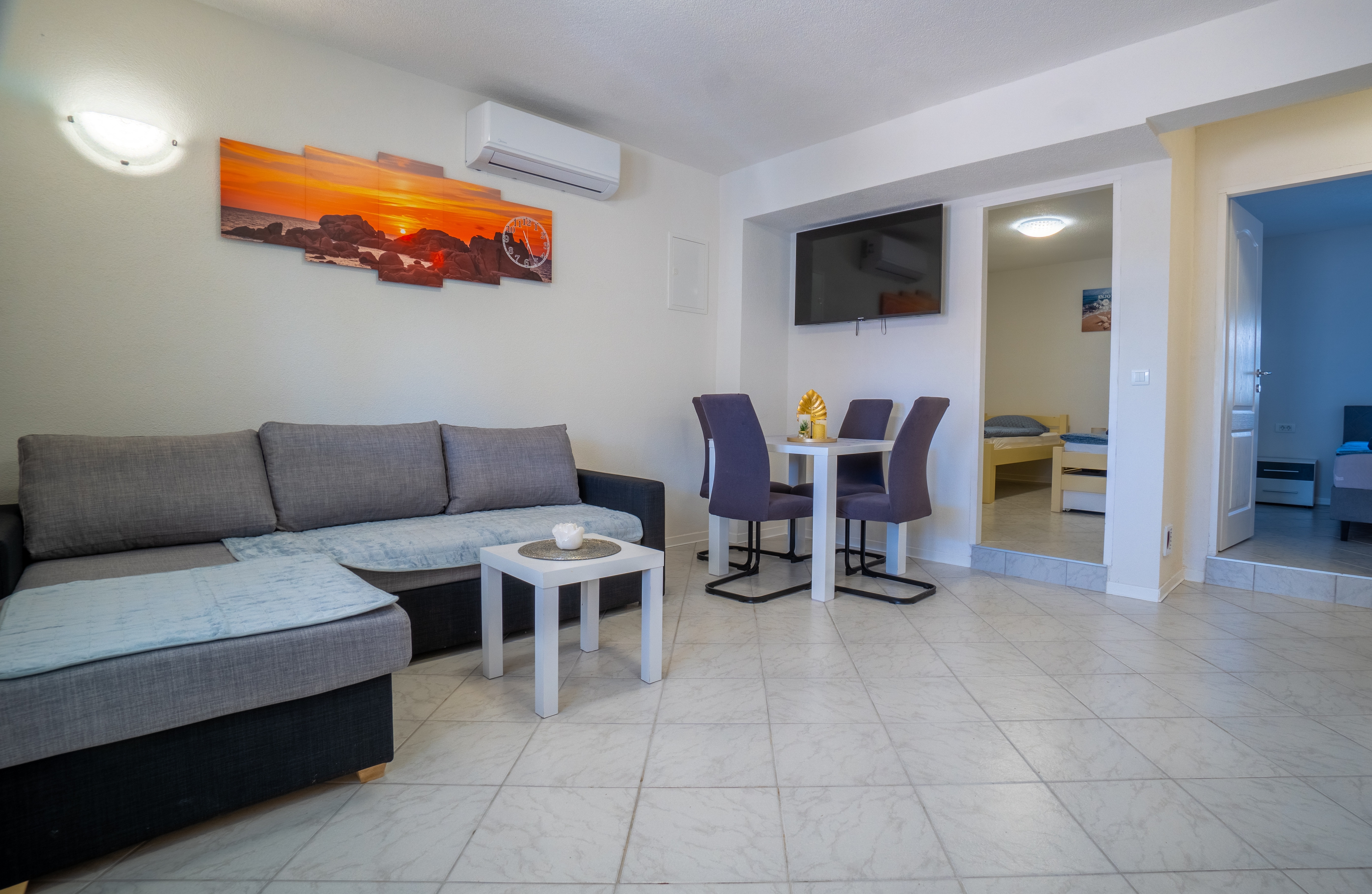 Two bedroom apartment near beach Vir (A-23691-a)