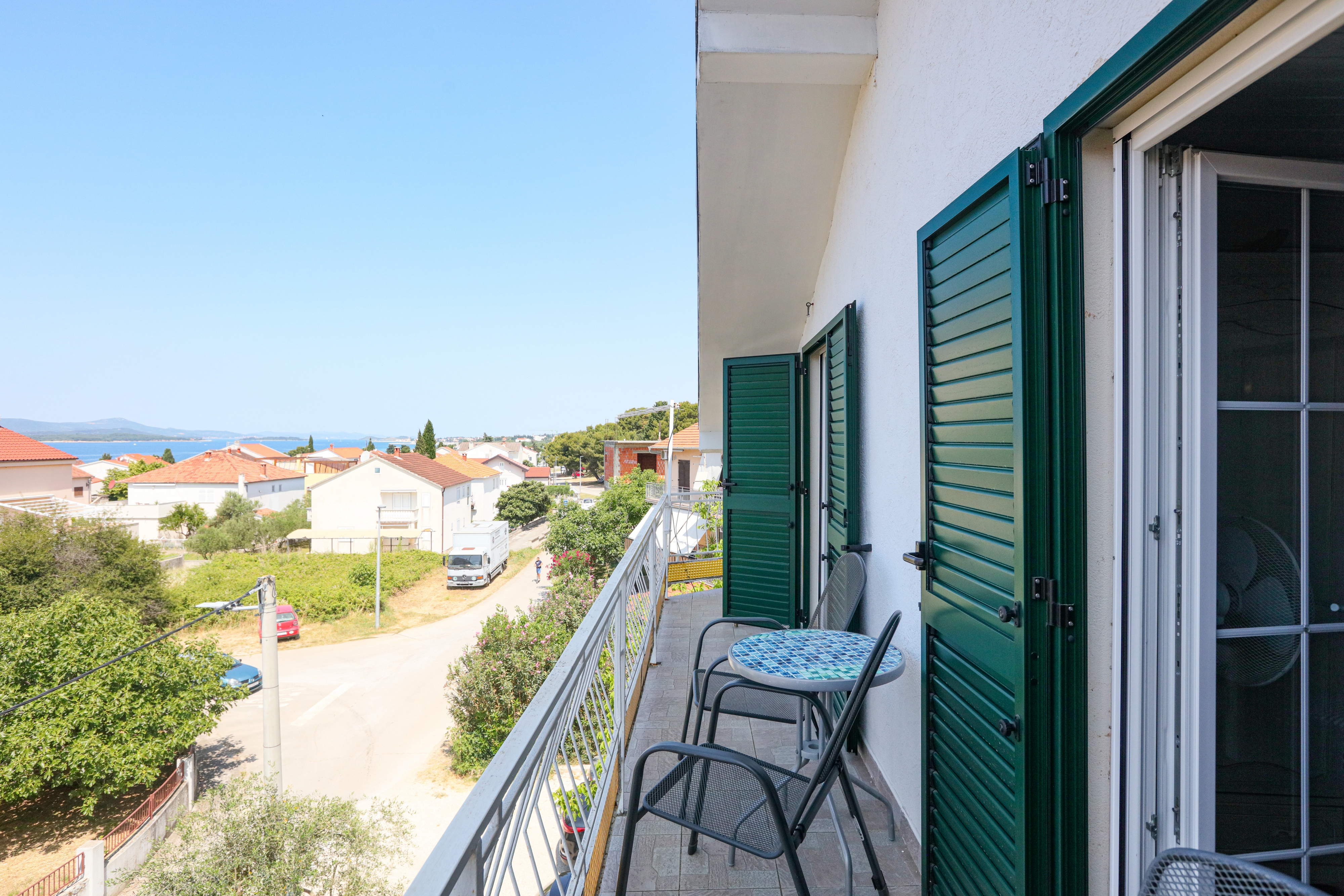 Two bedroom apartment with balcony and sea view Biograd na Moru, Biograd  A-b