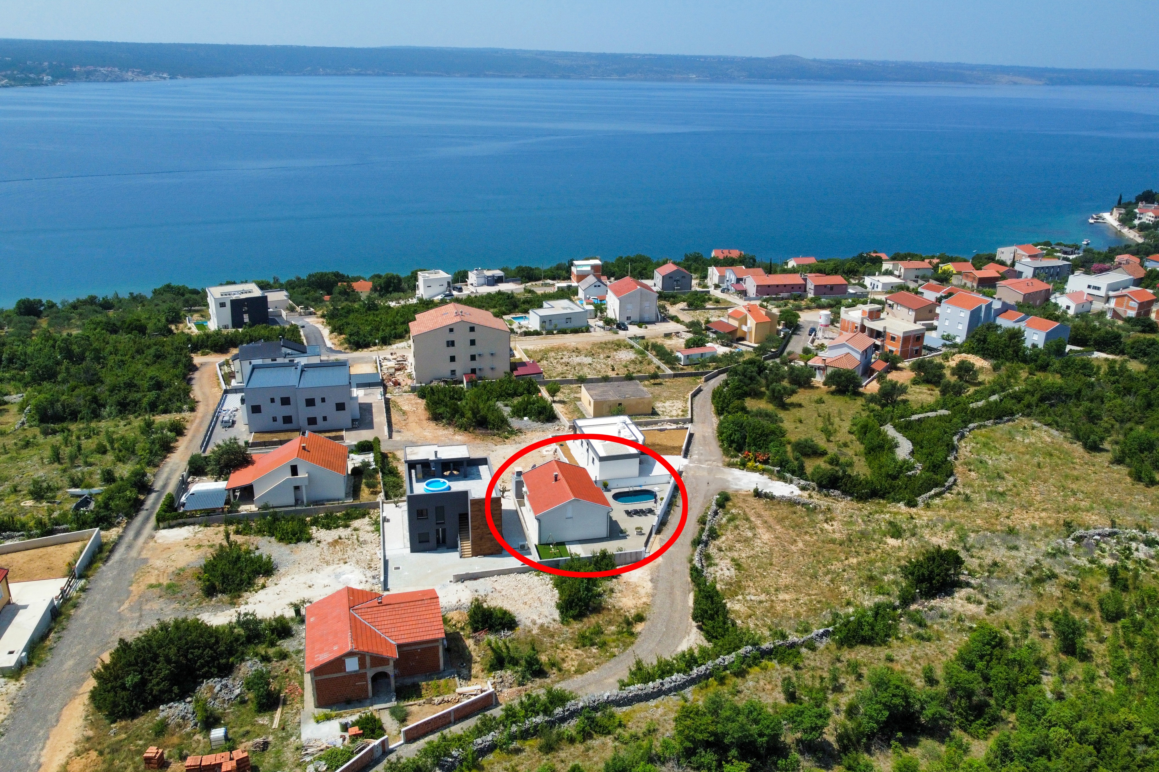 Two bedroom house with terrace and sea view Maslenica, Novigrad (K-23719)