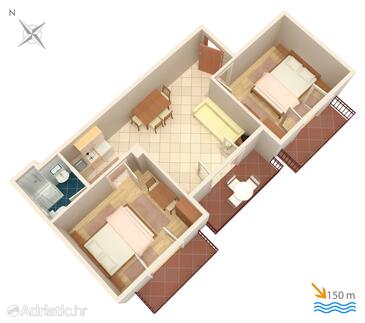 Plan Selce, Plan in the apartment, WIFI.