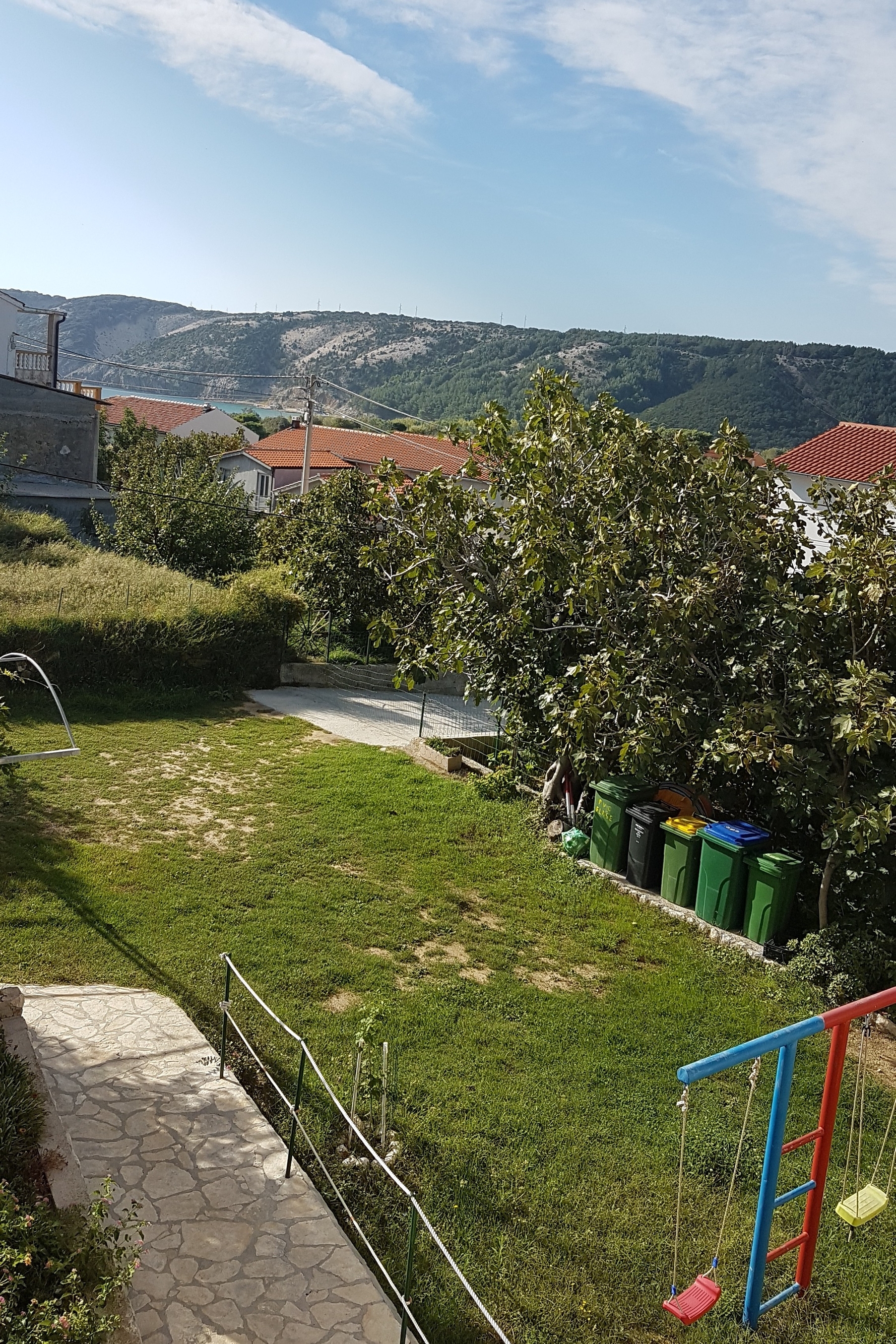 Two bedroom apartment with terrace and sea view Lopar, Rab  A-b