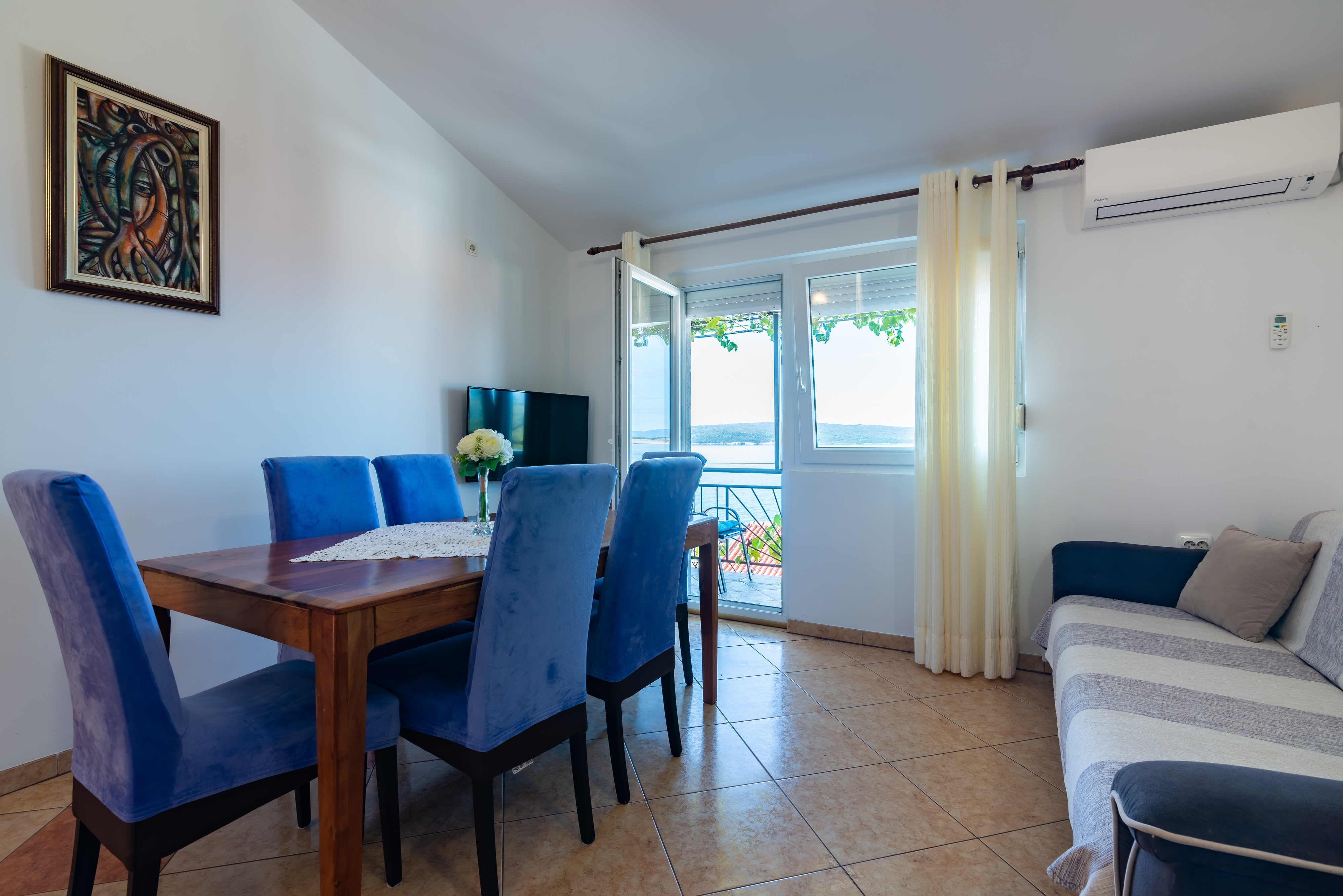 Appartement de deux chambres avec le balcon et la vue sur le mer Dramalj (Crikvenica) (A-2376-a)