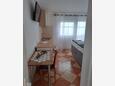 Dining room Dramalj, Dining room in the studio-apartment, (pet friendly) and WiFi.