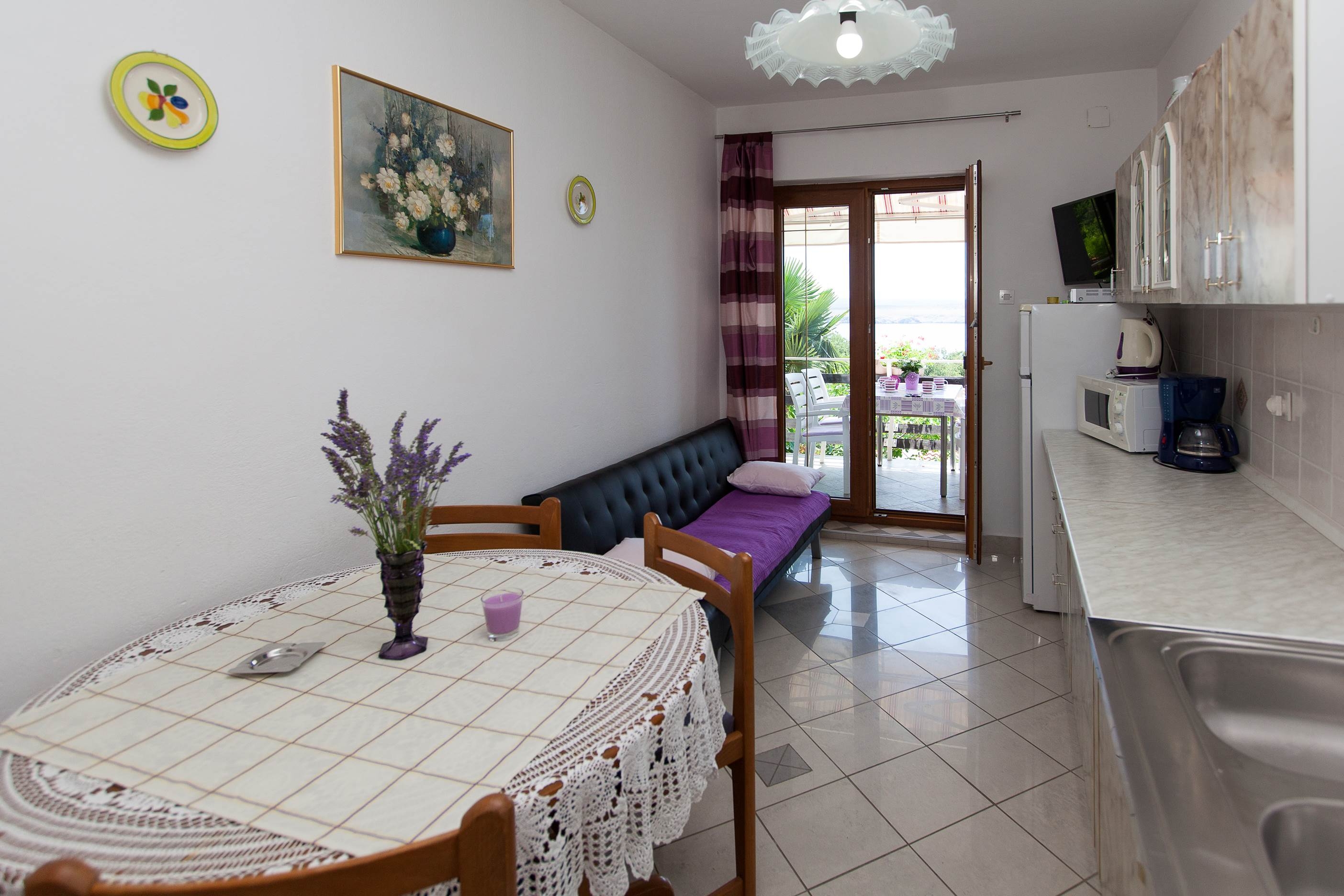 Two bedroom apartment with terrace and sea view Jadranovo, Crikvenica (A-2377-a)