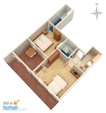 Plan Dramalj, Plan in the apartment, WIFI.