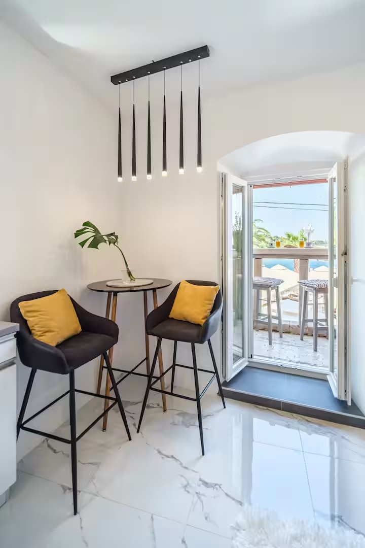 Studio flat with balcony and sea view Supetar, Brač (AS-23792-a)