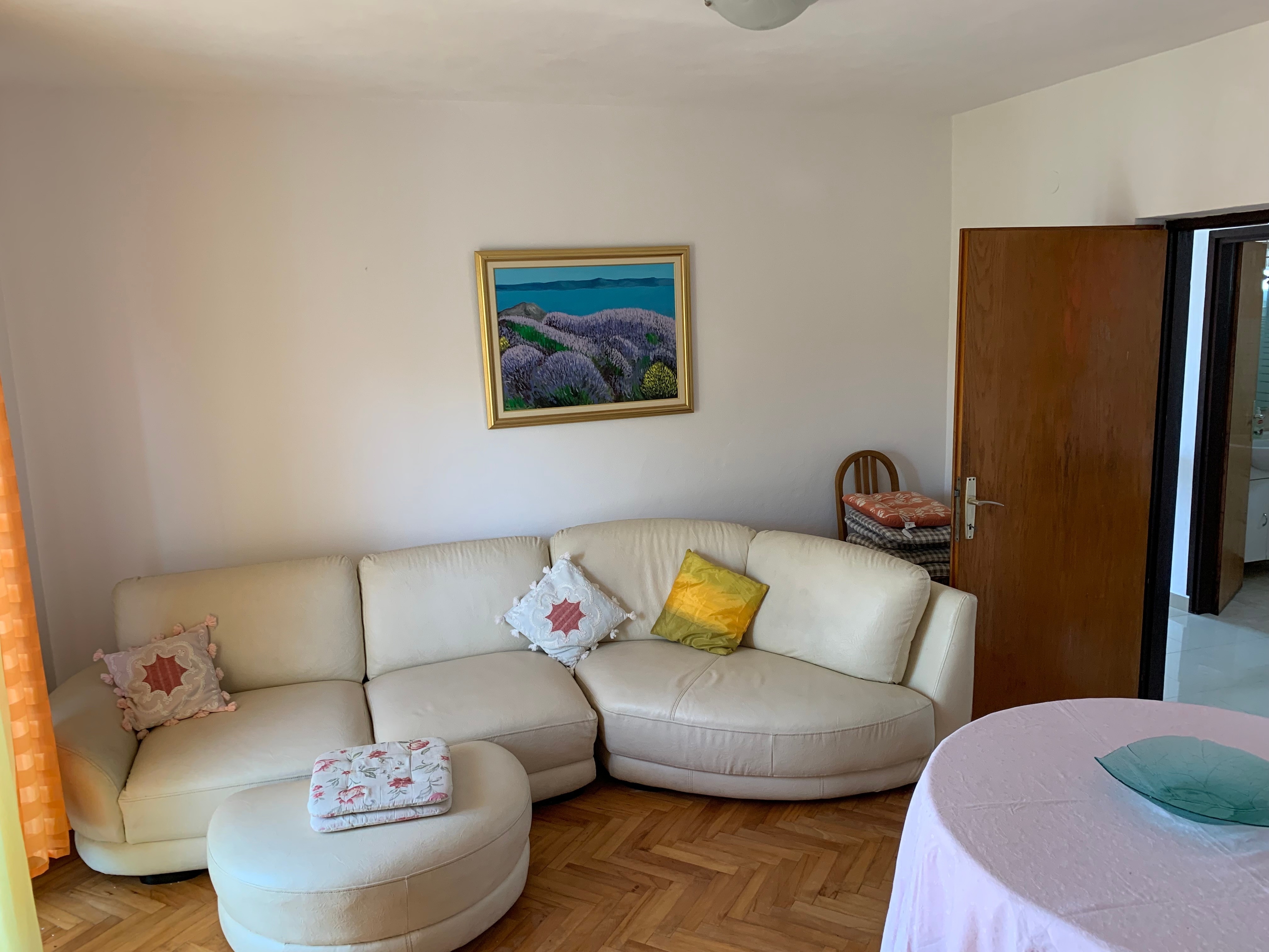 Three bedroom apartment with balcony and sea view Rogoznica (A-23796-b)