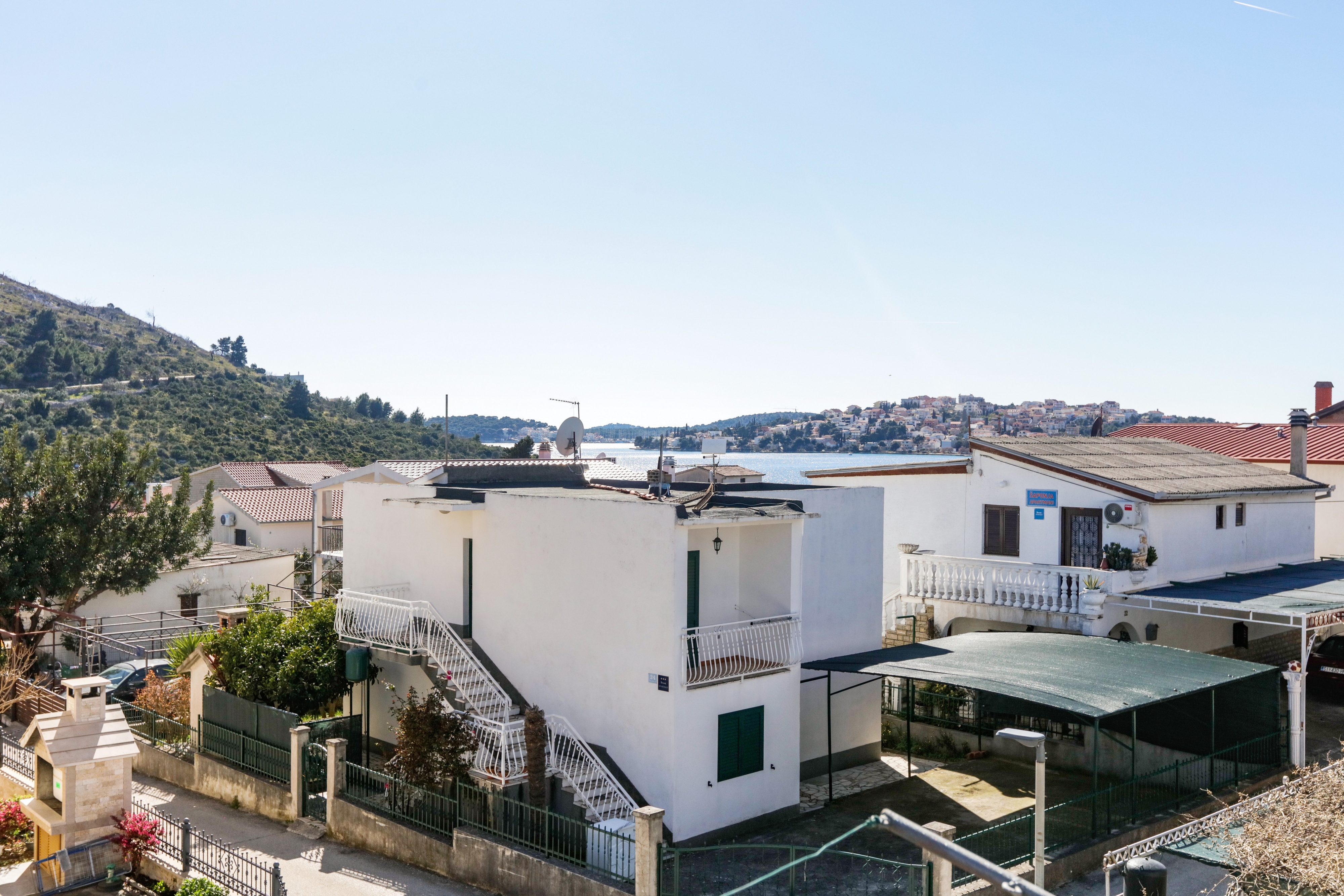 Two bedroom apartment with balcony and sea view Stupin Čeline, Rogoznica  A-b