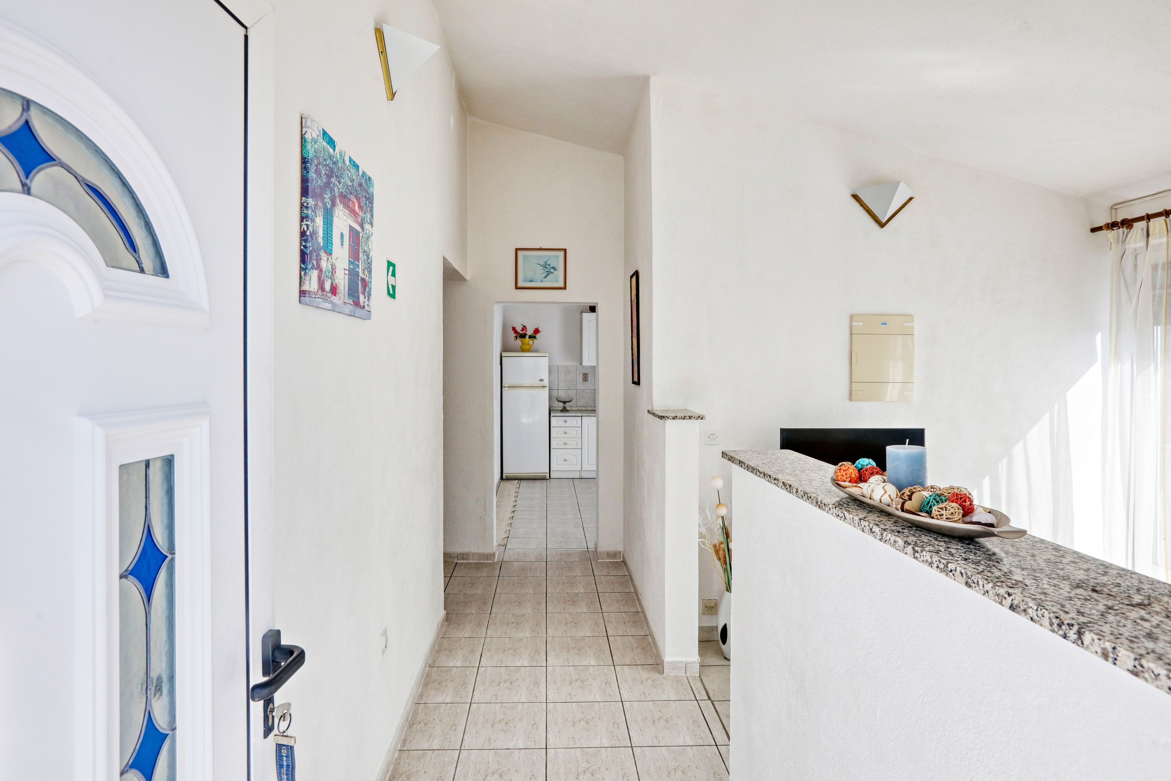Two bedroom apartment with balcony and sea view Stupin Čeline, Rogoznica  A-b