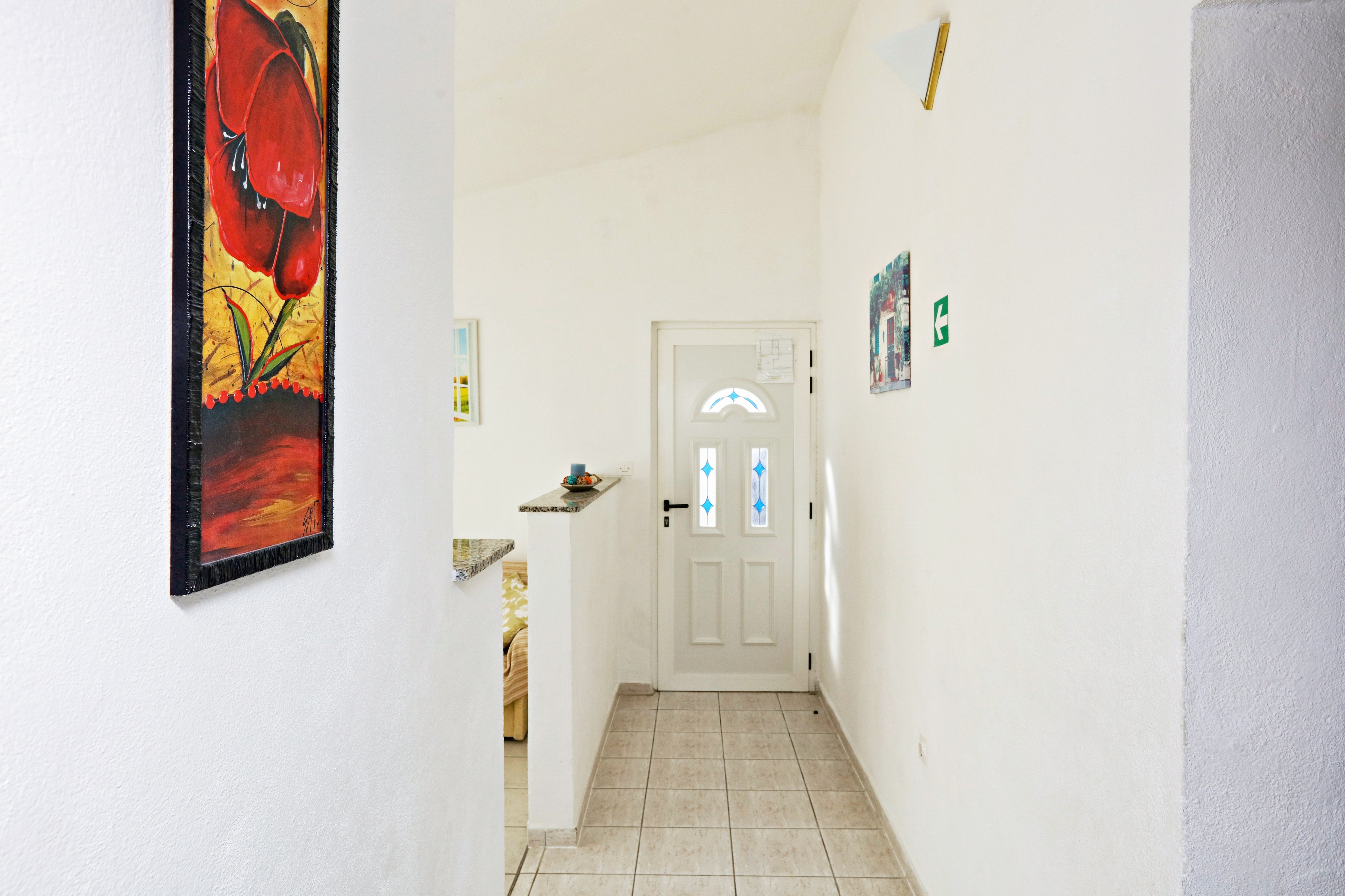Two bedroom apartment with balcony and sea view Stupin Čeline, Rogoznica  A-b