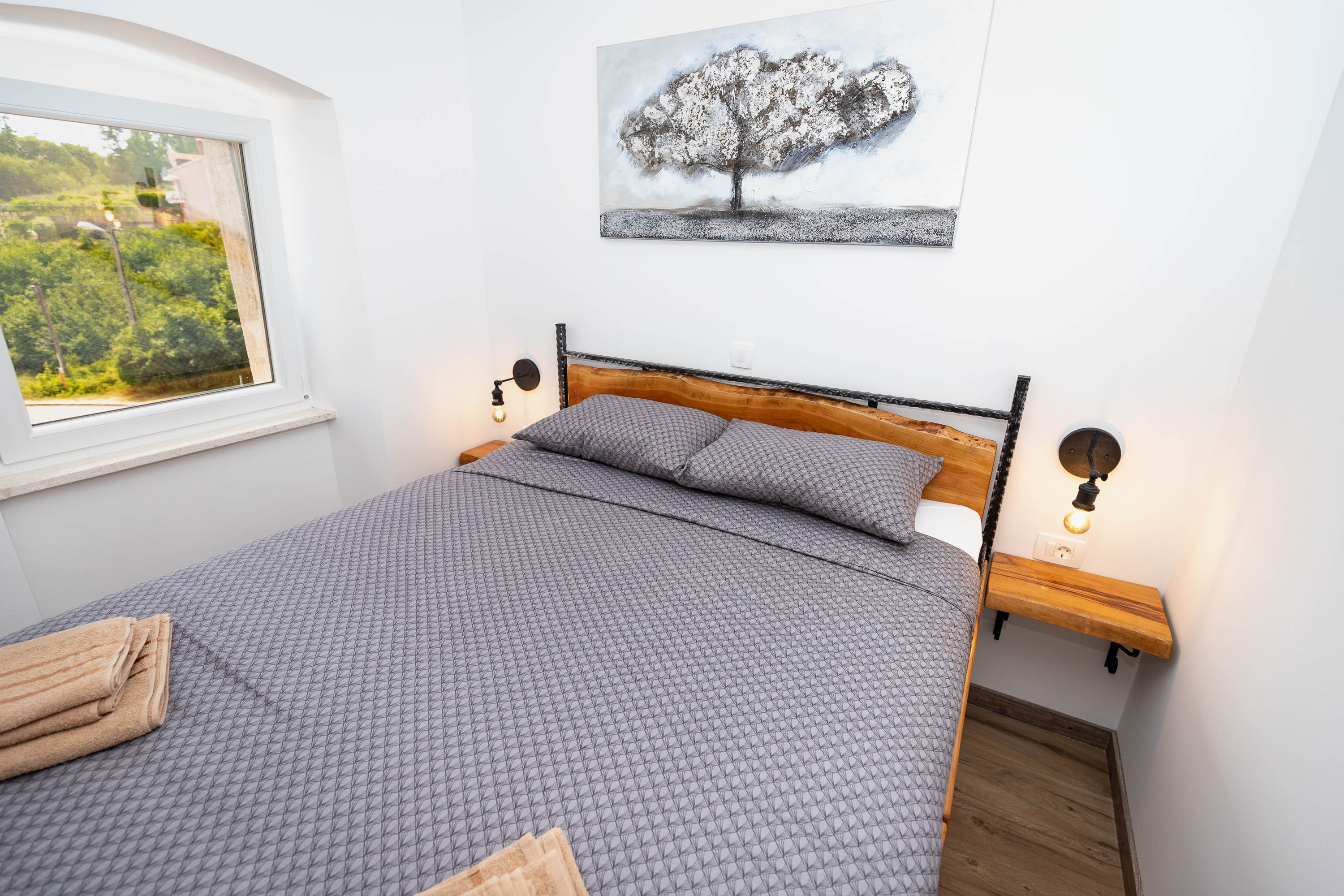 Two bedroom apartment with air-conditioning Veprinac, Opatija  A-b