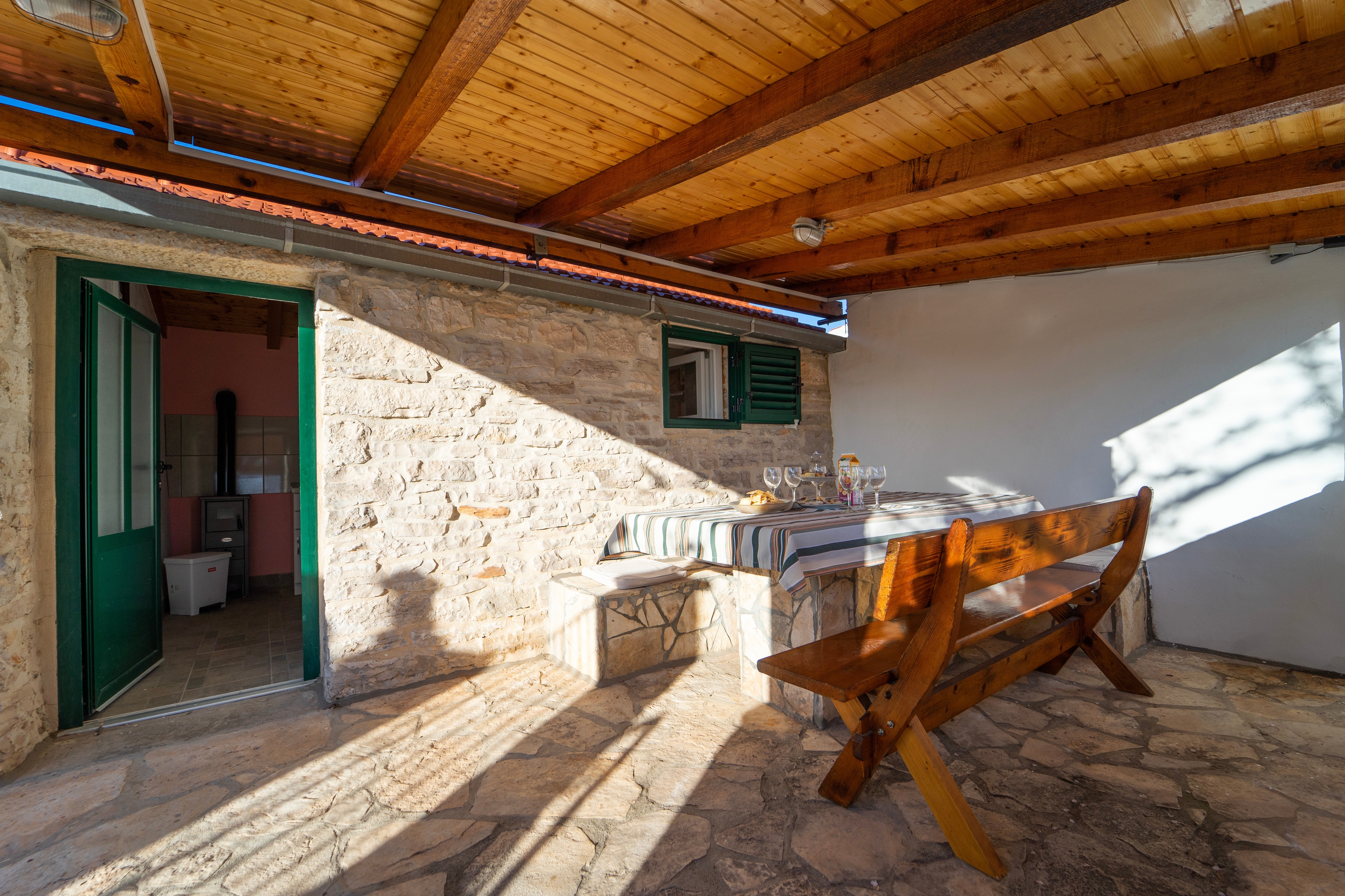 Two bedroom house with terrace Cove Pelegrin, Korčula  K