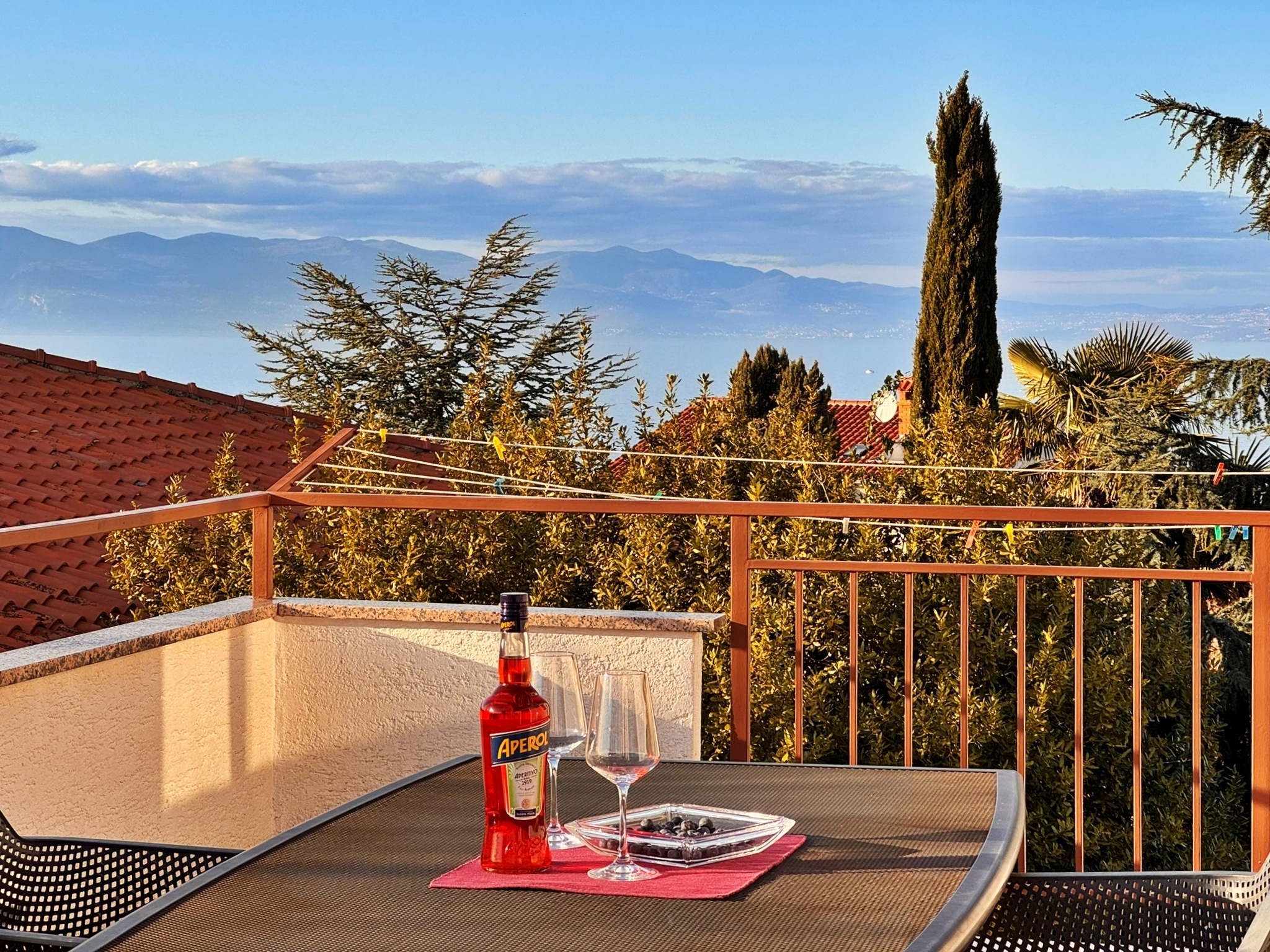 Two bedroom apartment with terrace and sea view Malinska, Krk (A-23871-b)