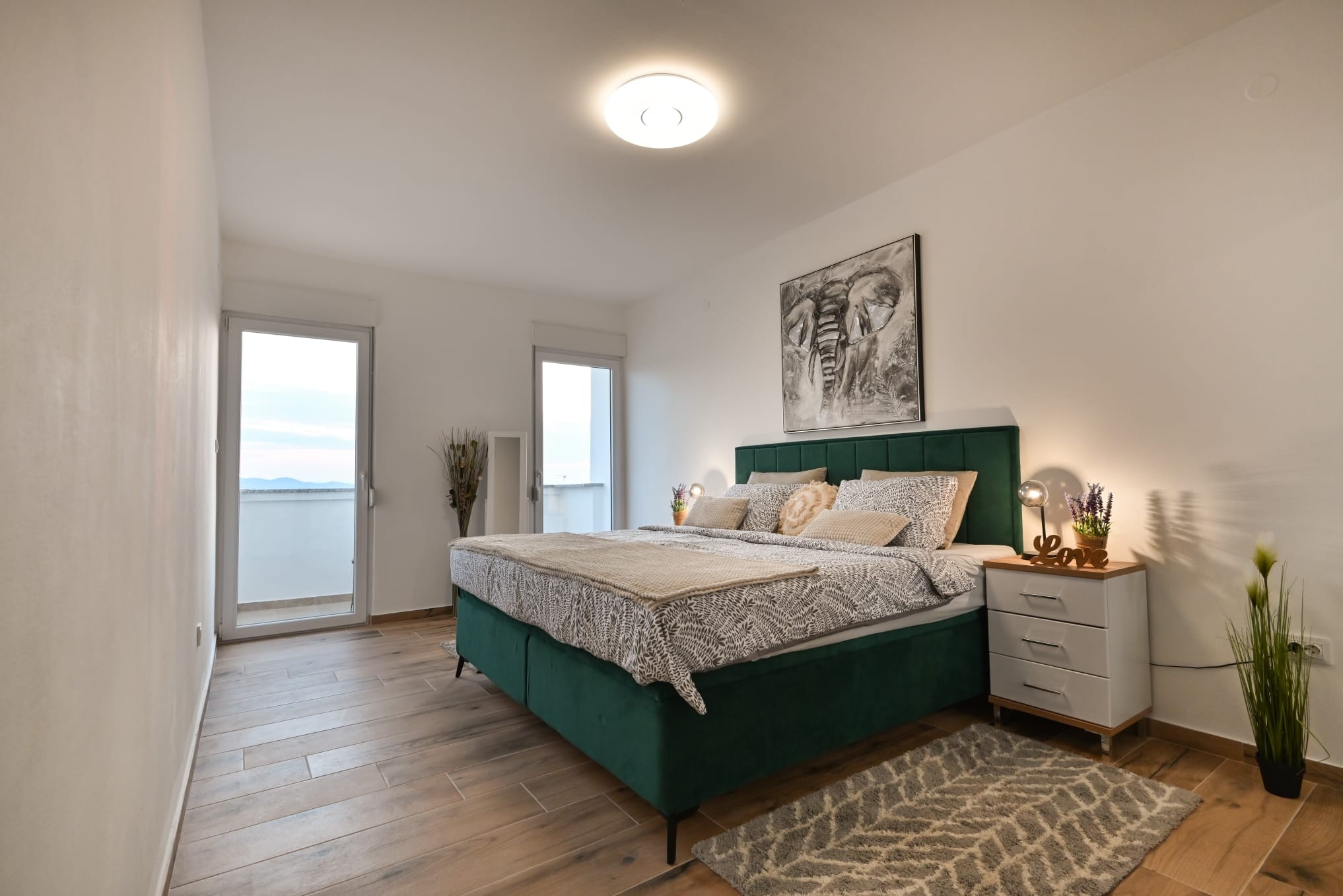 Two bedroom apartment with balcony and sea view Zadar  A-a