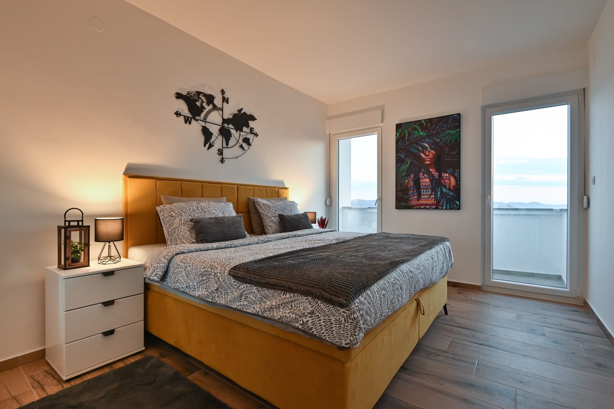 Two bedroom apartment with balcony and sea view Zadar  A-a