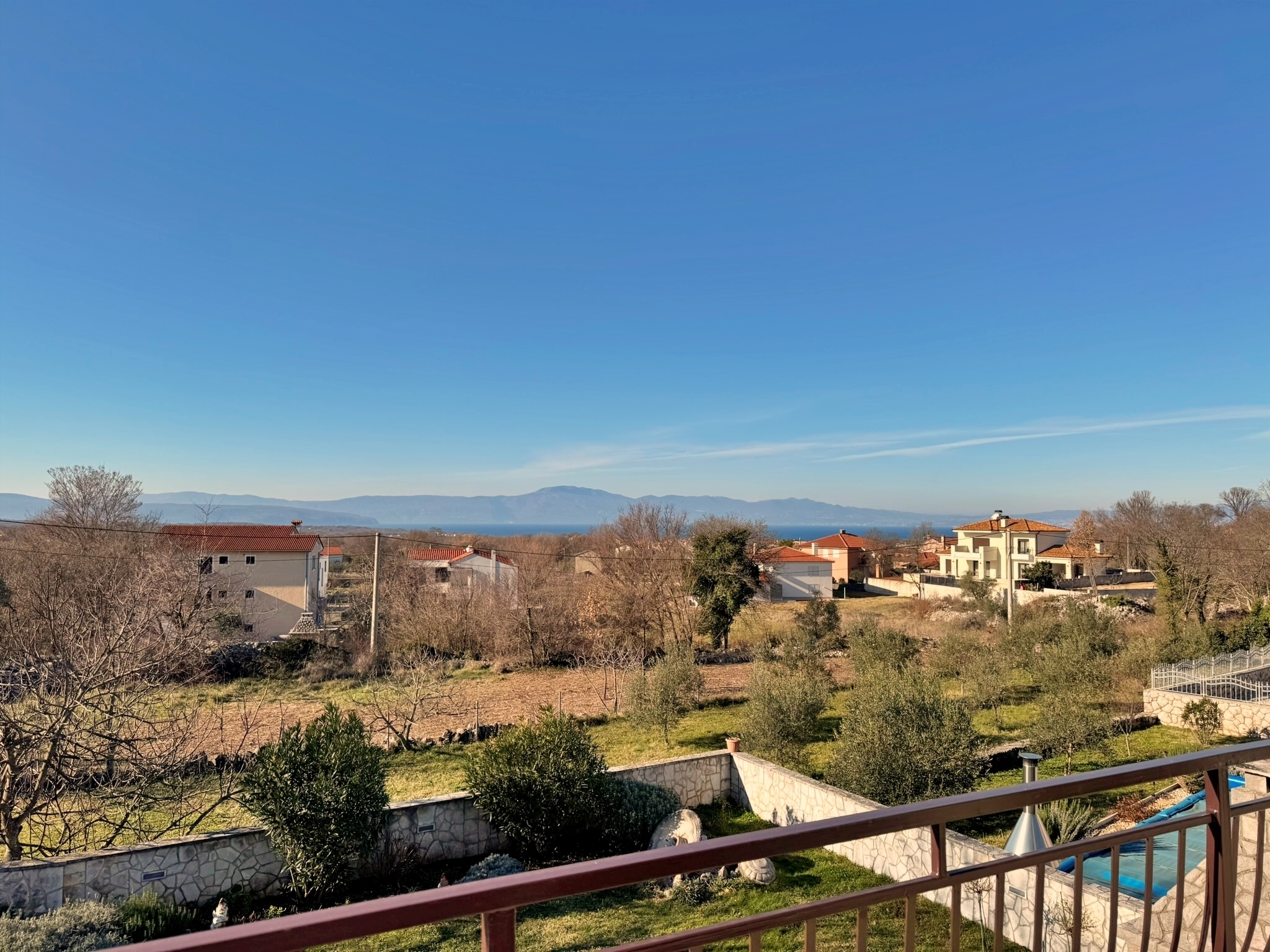 Two bedroom apartment with balcony and sea view Malinska, Krk  A-b