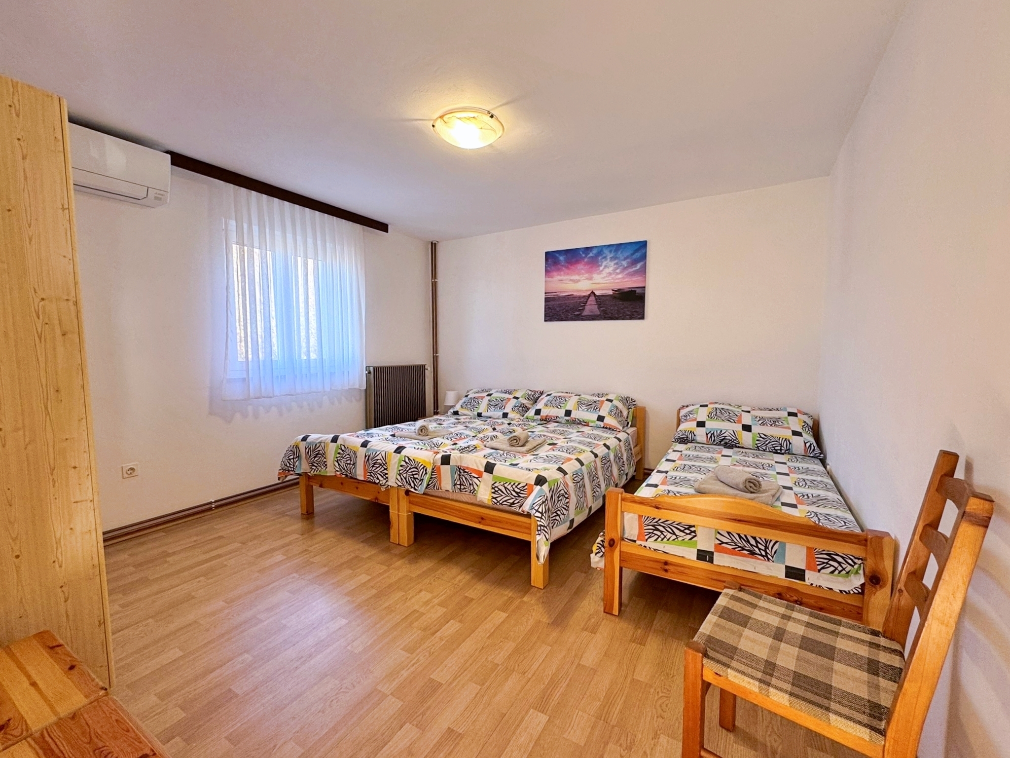 Two bedroom apartment with balcony and sea view Malinska, Krk  A-b