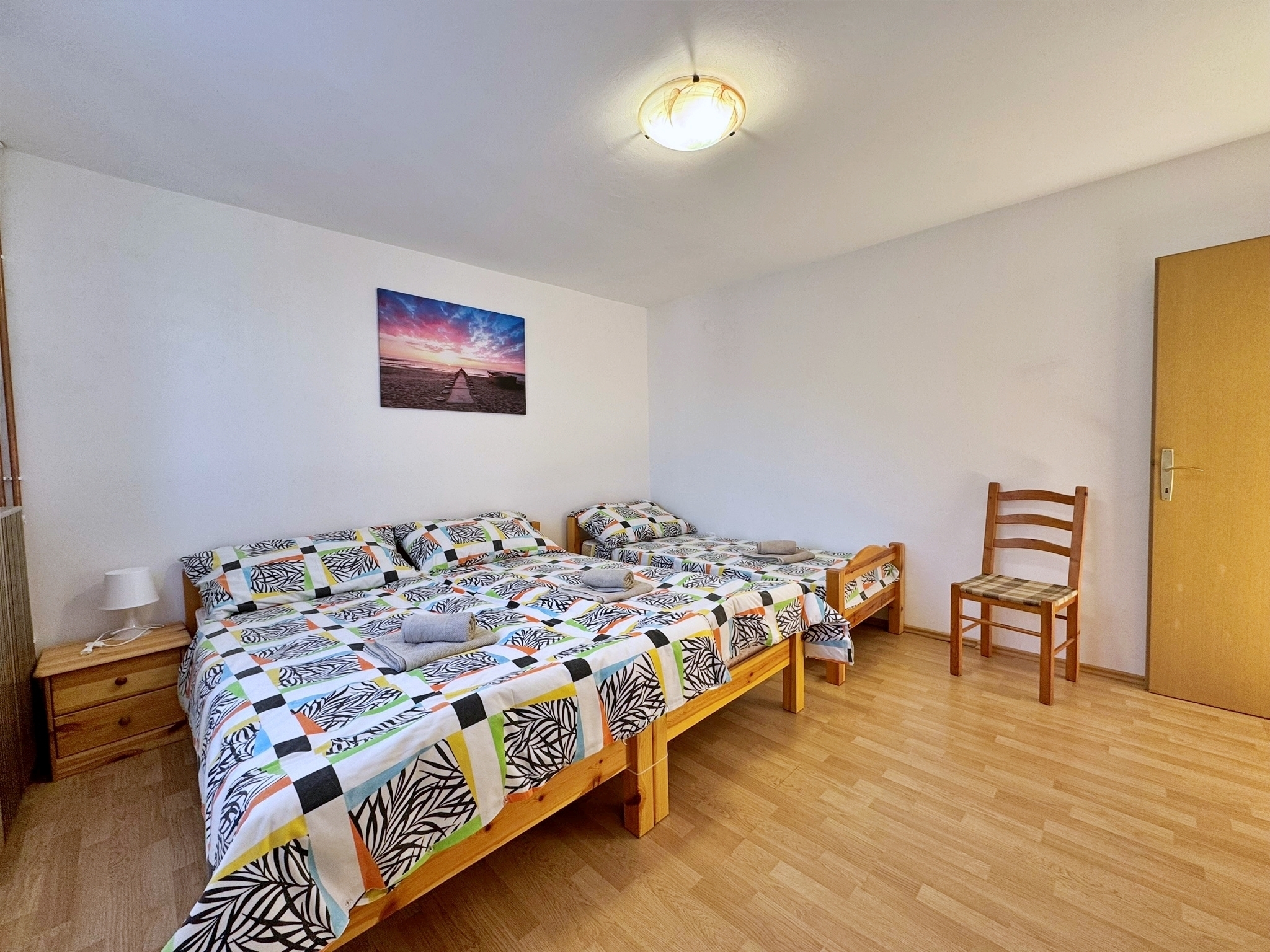 Two bedroom apartment with balcony and sea view Malinska, Krk  A-b
