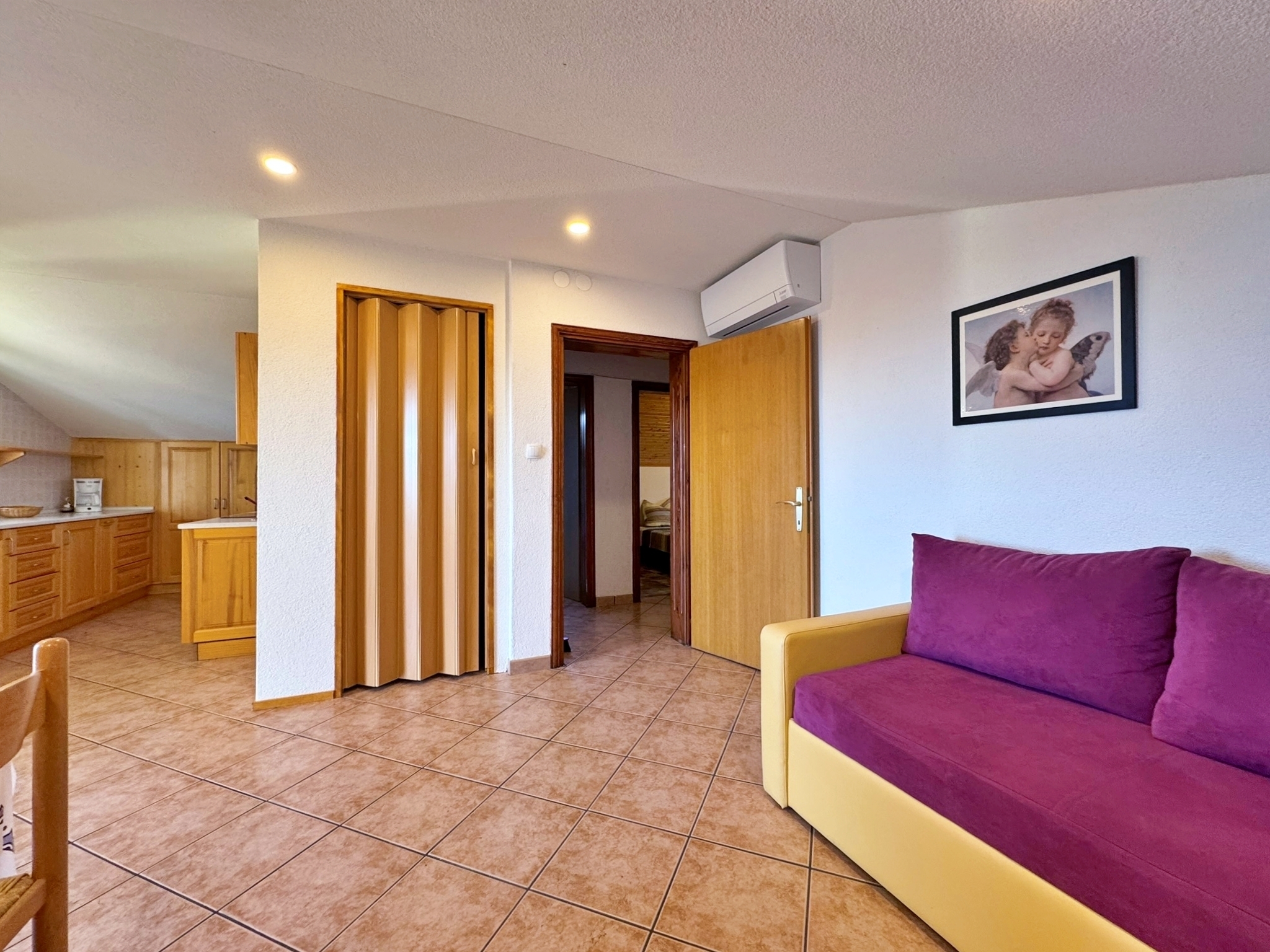 Two bedroom apartment with balcony and sea view Malinska, Krk (A-23878-c)