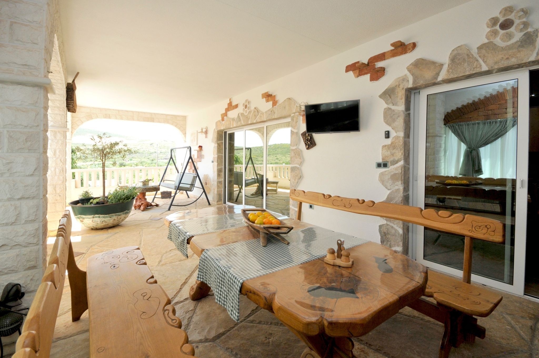 Four bedroom house with terrace and sea view Plano, Trogir  K