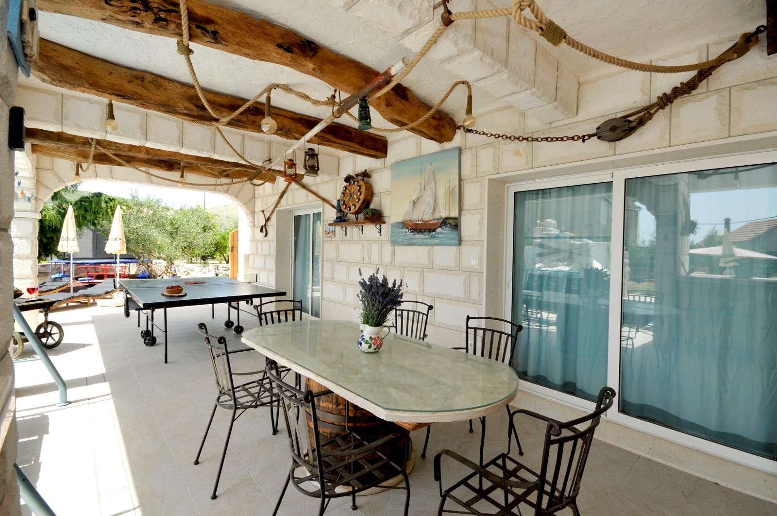 Four bedroom house with terrace and sea view Plano, Trogir  K