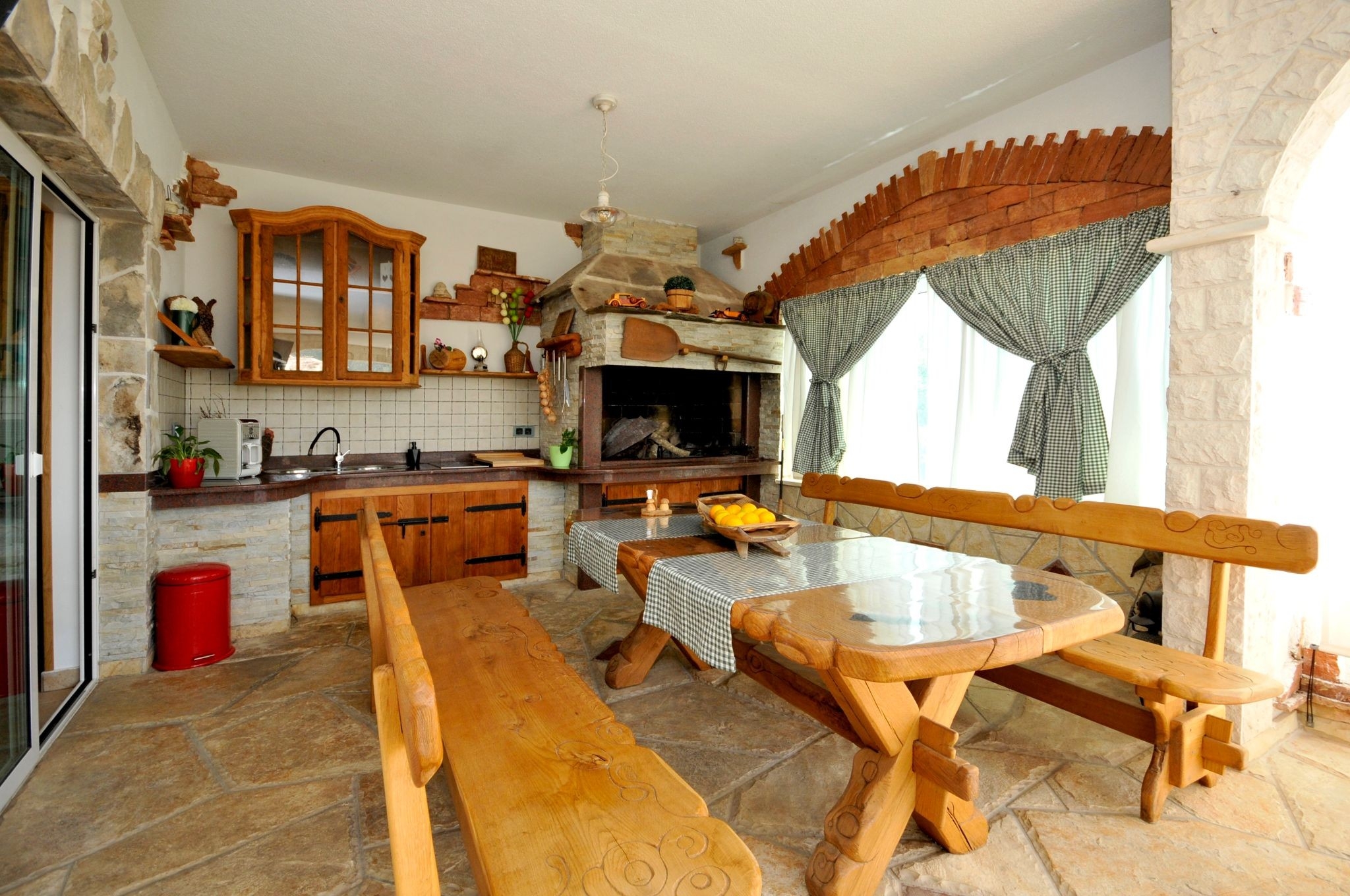 Four bedroom house with terrace and sea view Plano, Trogir  K