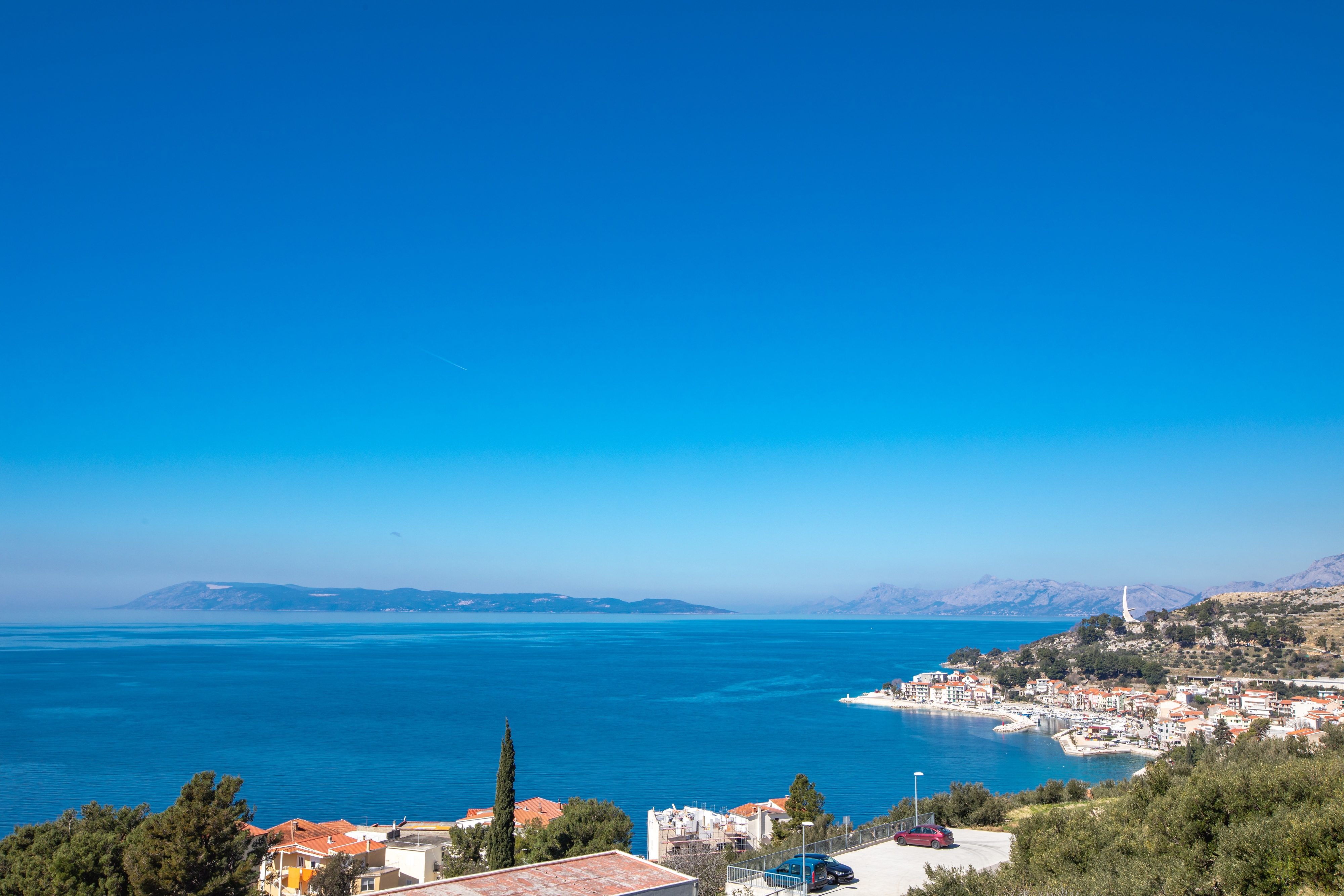 Two bedroom house with terrace and sea view Podgora, Makarska  K