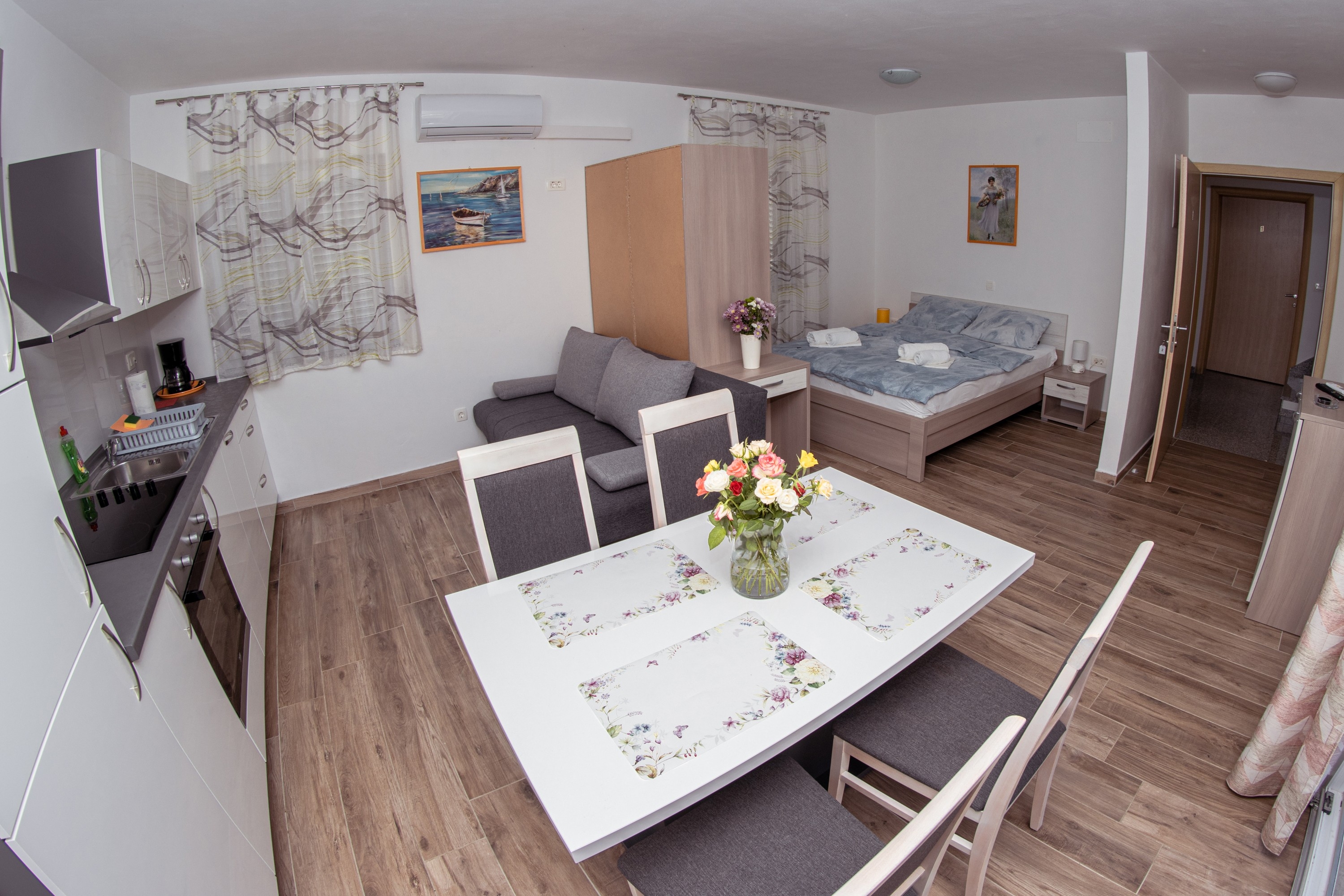Studio flat with balcony Biograd na Moru, Biograd (AS-23912-a)