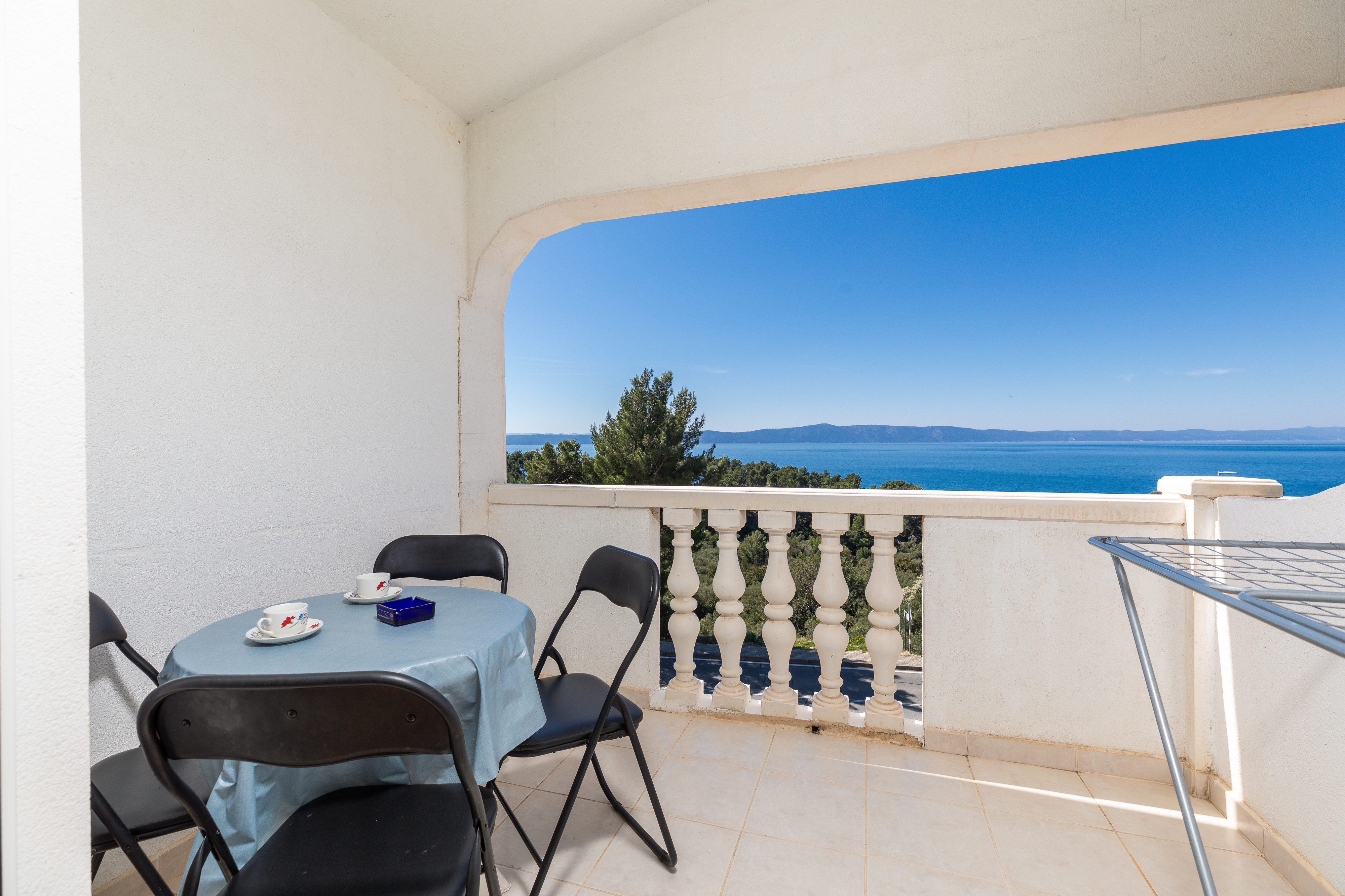 Two bedroom apartment with balcony and sea view Podgora, Makarska  A-a