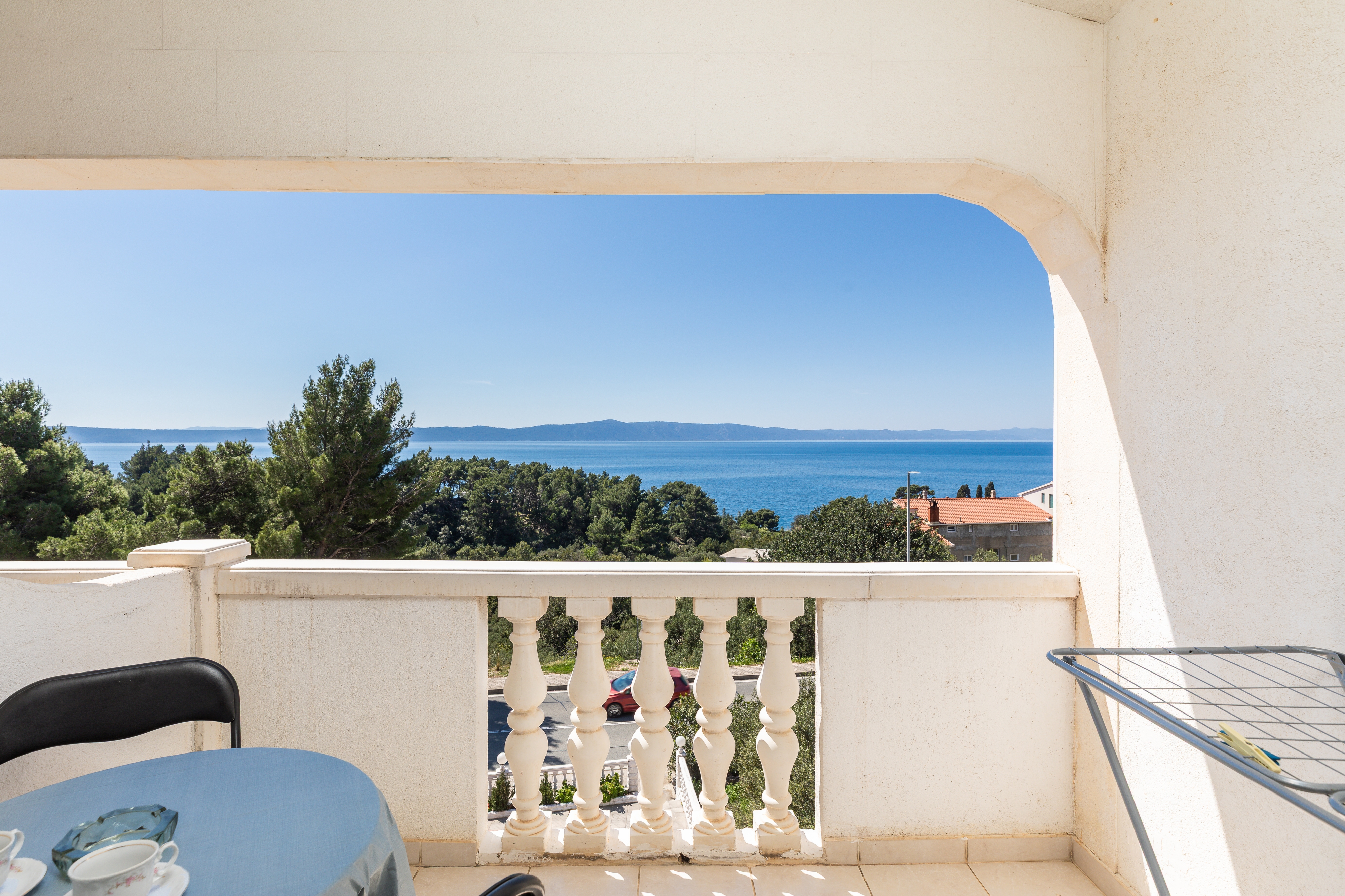 Three bedroom apartment with balcony and sea view Podgora, Makarska  A-b