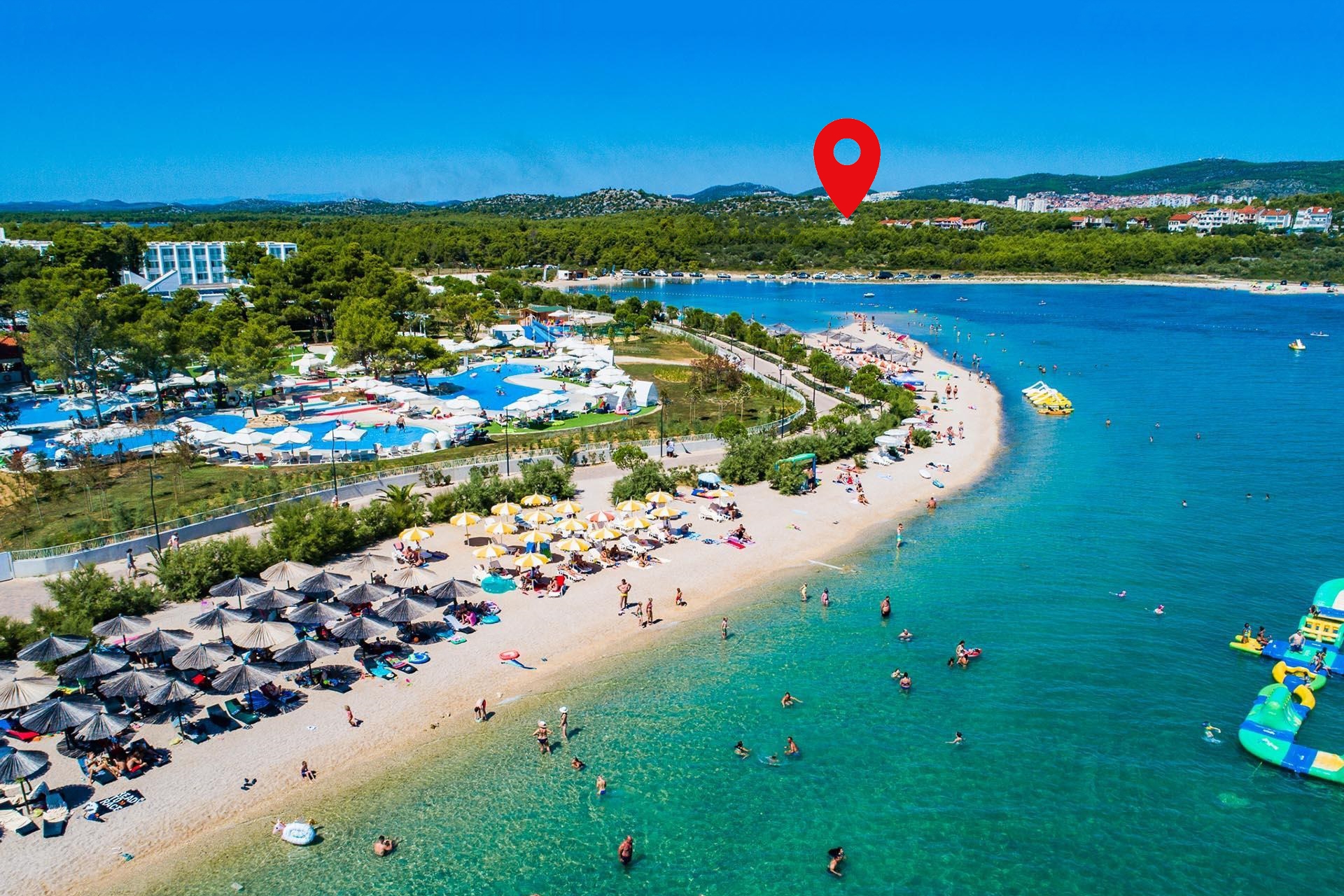 Jednosobni apartman s terasom Solaris, Šibenik  A-a