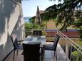 Dramalj, Terraza in the apartment, with a sea view, (pet friendly) y WiFi.