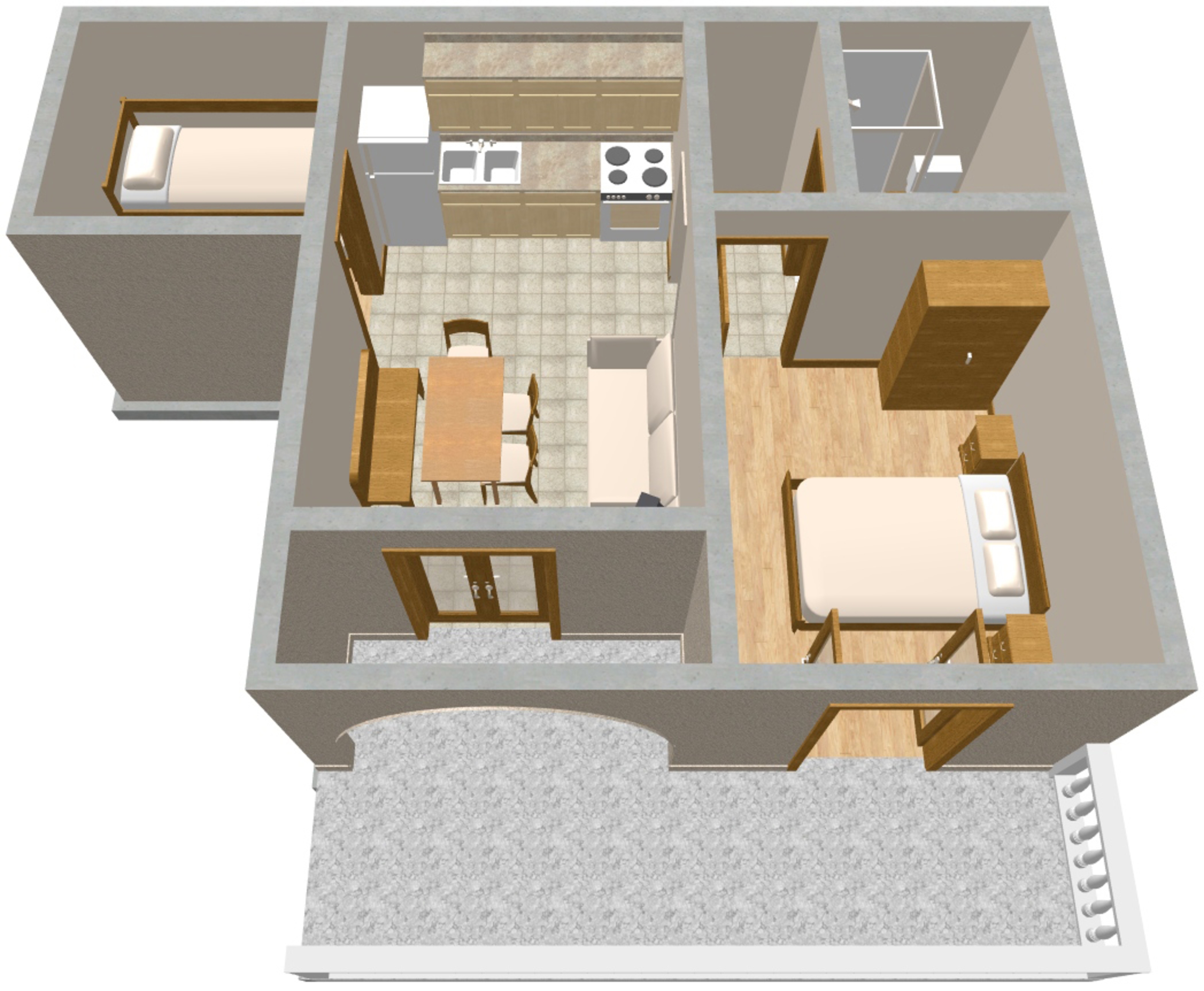 Two bedroom apartment with terrace Povile, Novi Vinodolski  A-a