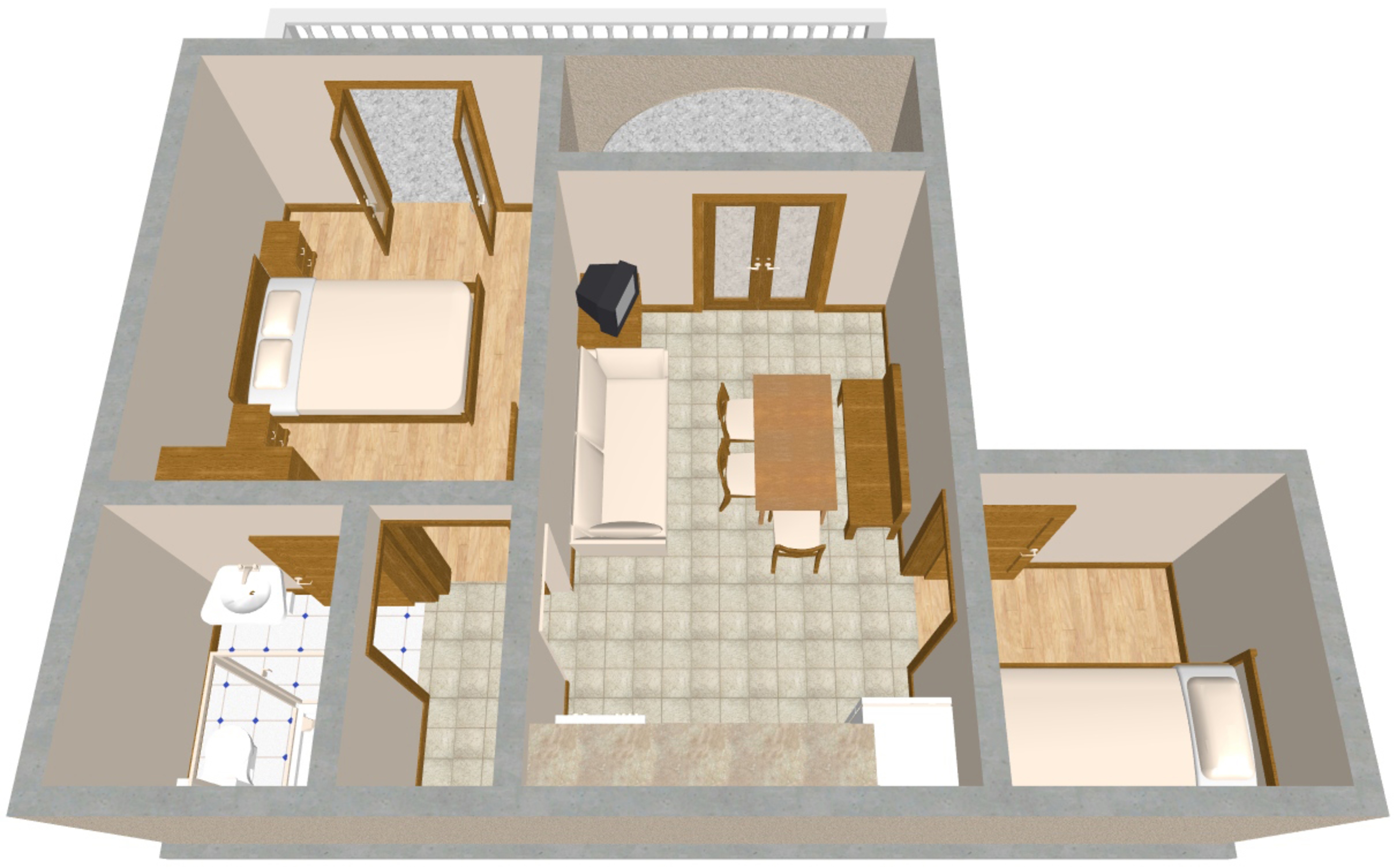 Two bedroom apartment with terrace Povile, Novi Vinodolski  A-a