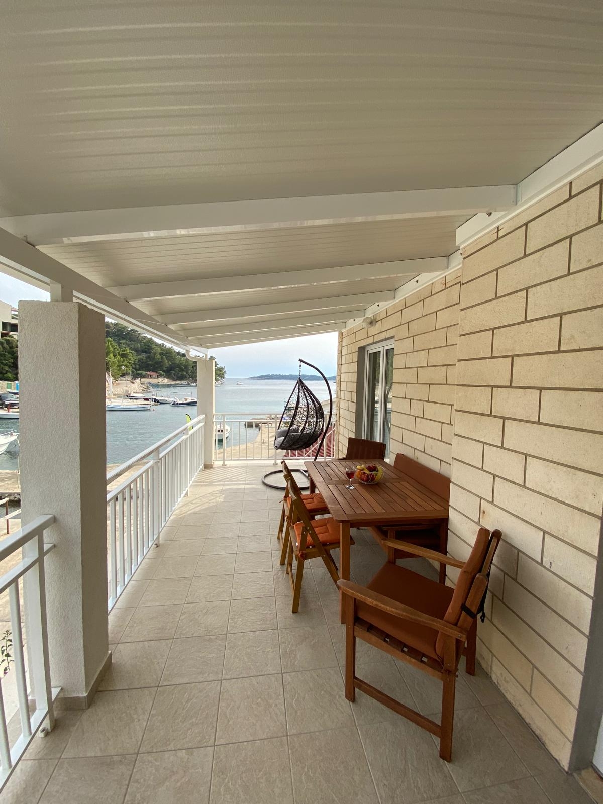 Studio flat with balcony and sea view Gršćica, Korčula  AS-b