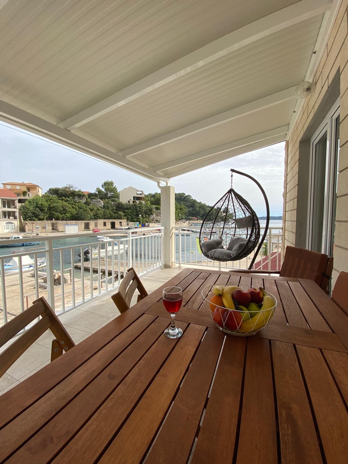 Studio flat with balcony and sea view Gršćica, Korčula  AS-b