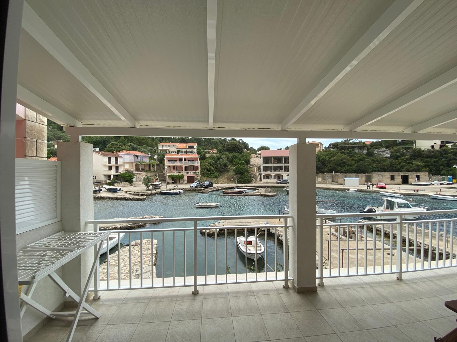 Studio flat with balcony and sea view Gršćica, Korčula  AS-b