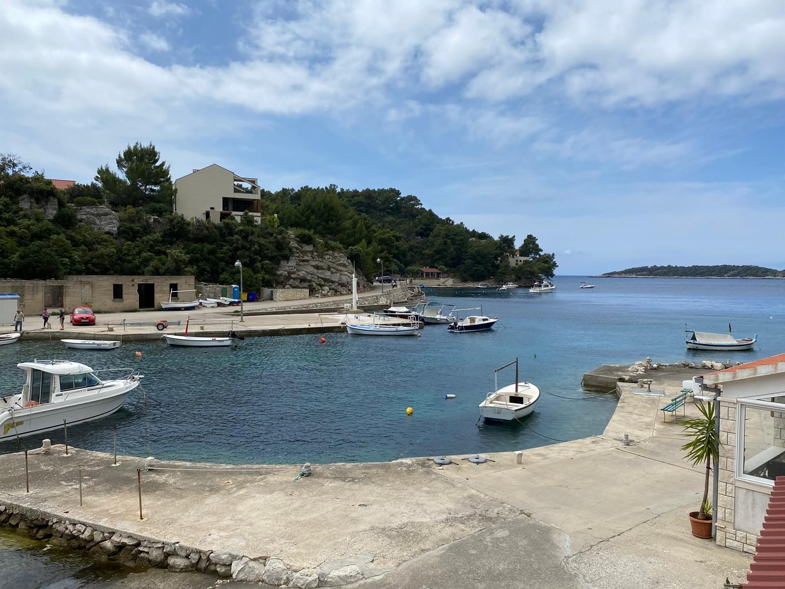 Studio flat with balcony and sea view Gršćica, Korčula  AS-b