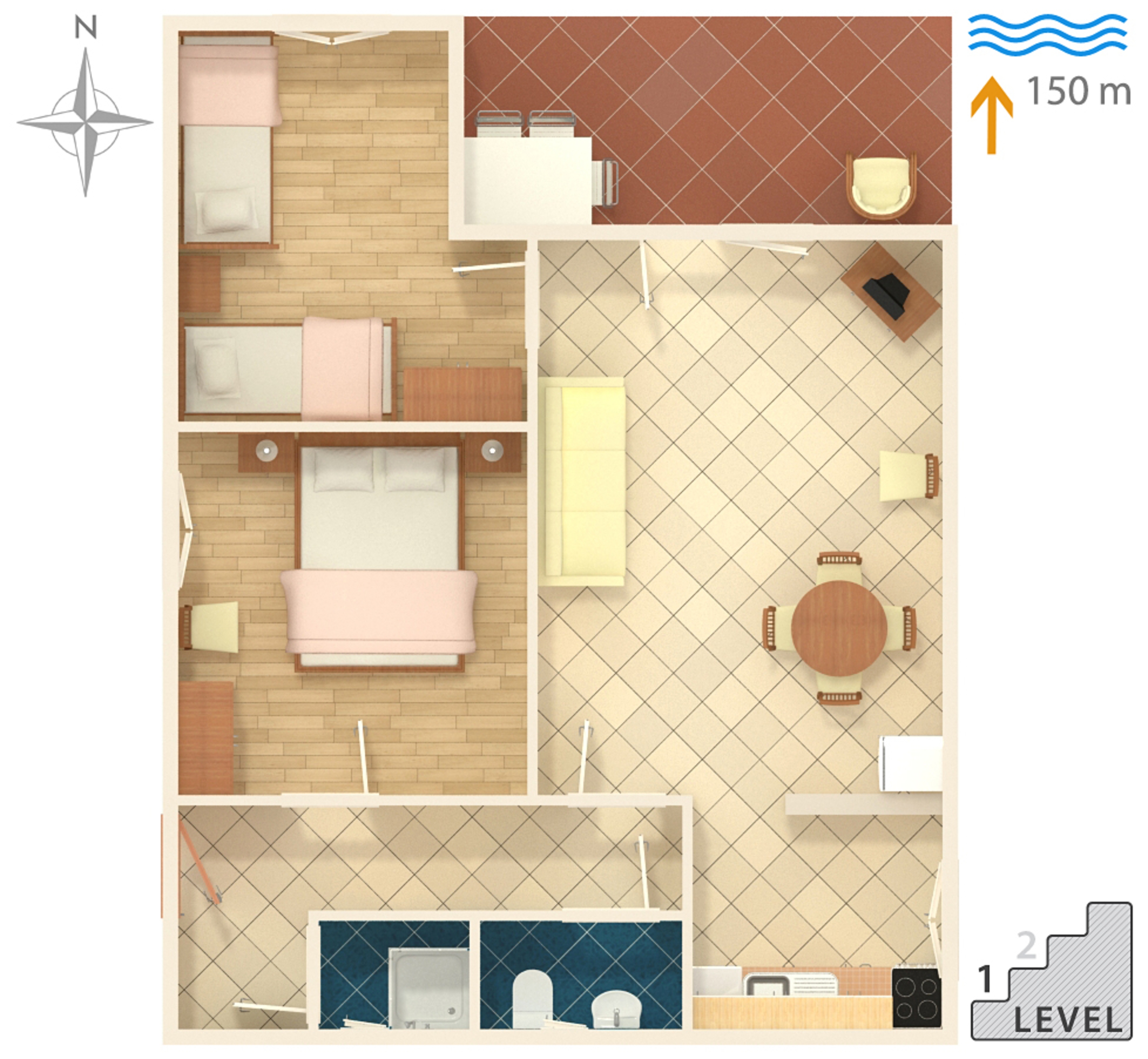 Four bedroom house with terrace Okrug Donji, Čiovo  K