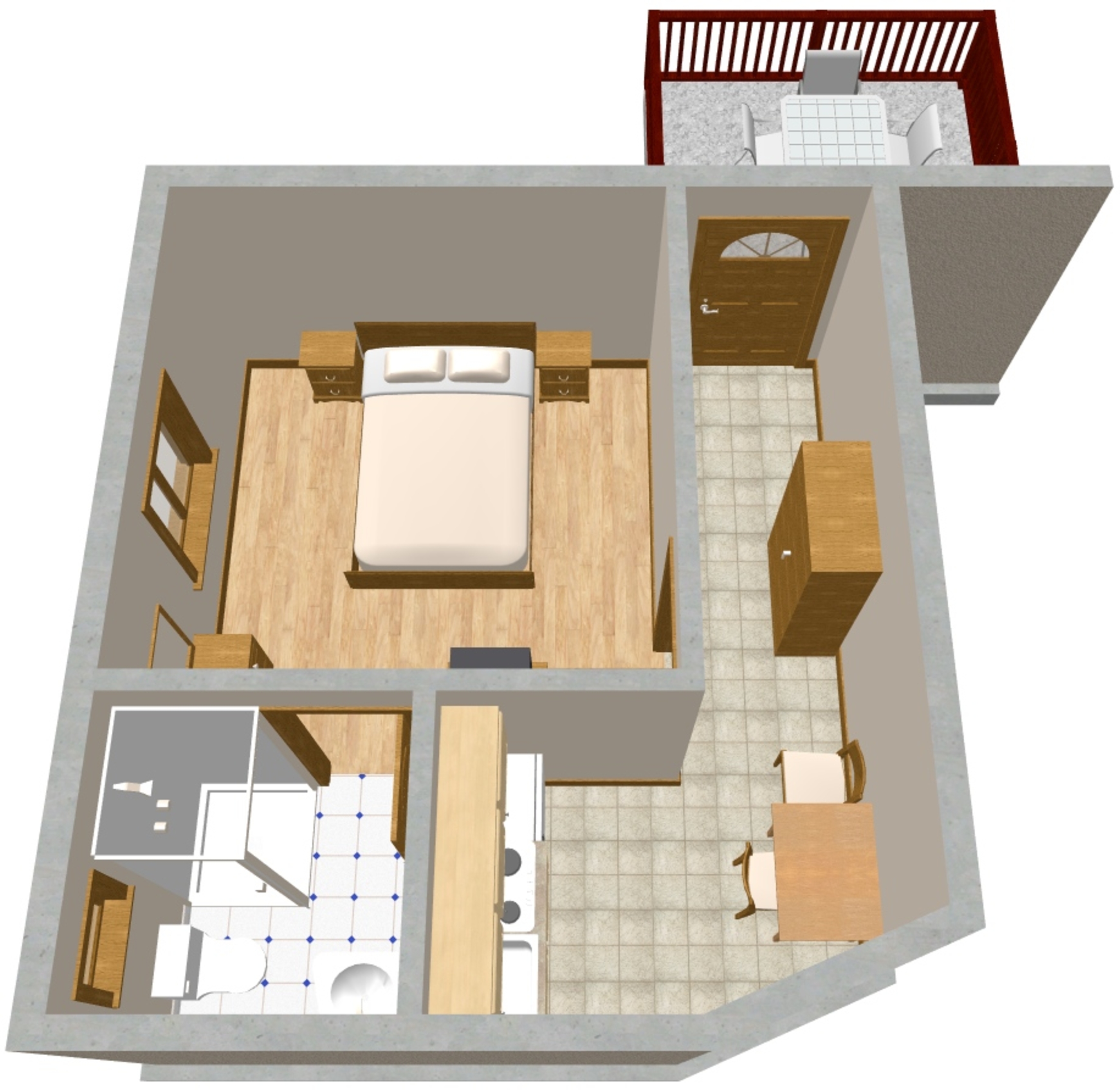 One bedroom apartment with terrace Selce, Crikvenica  A-a